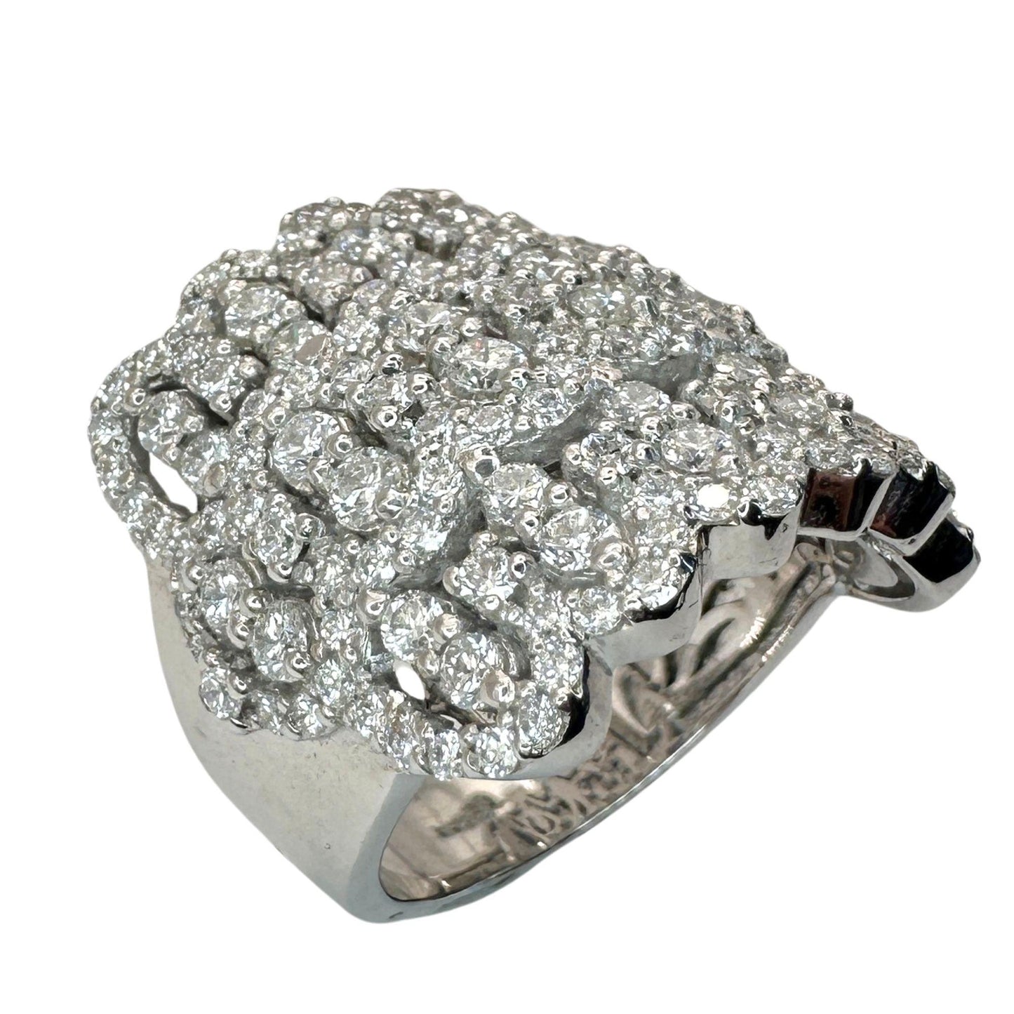 18k Diamond Wide Band Ring