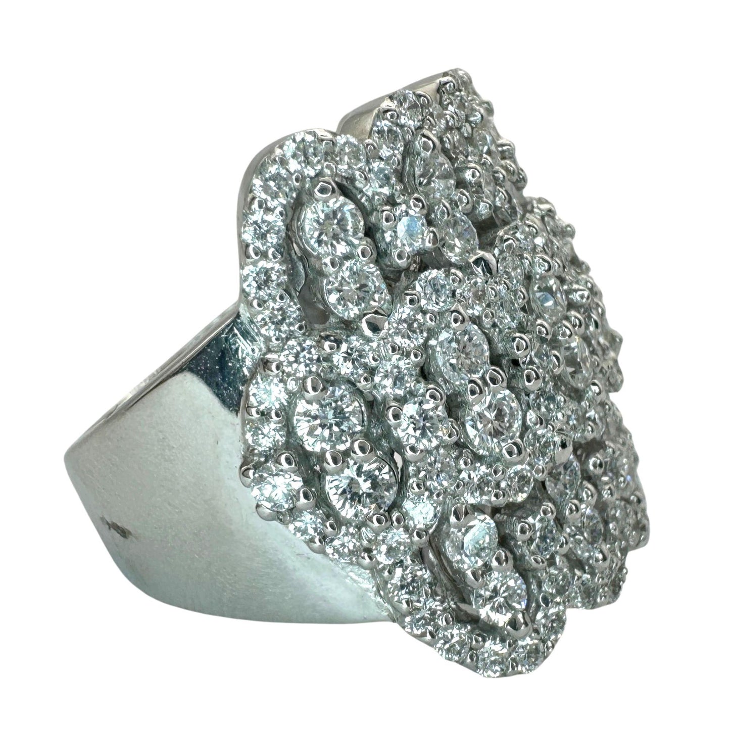 18k Diamond Wide Band Ring