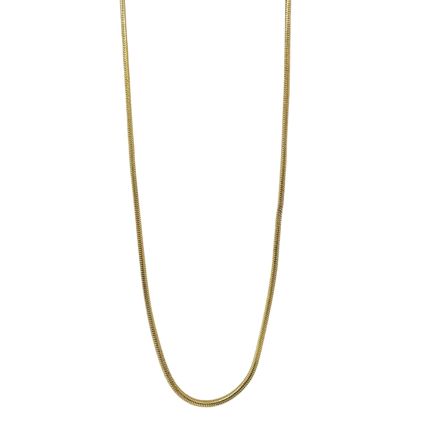Vintage 14K Yellow Gold Snake Chain - 36 inches