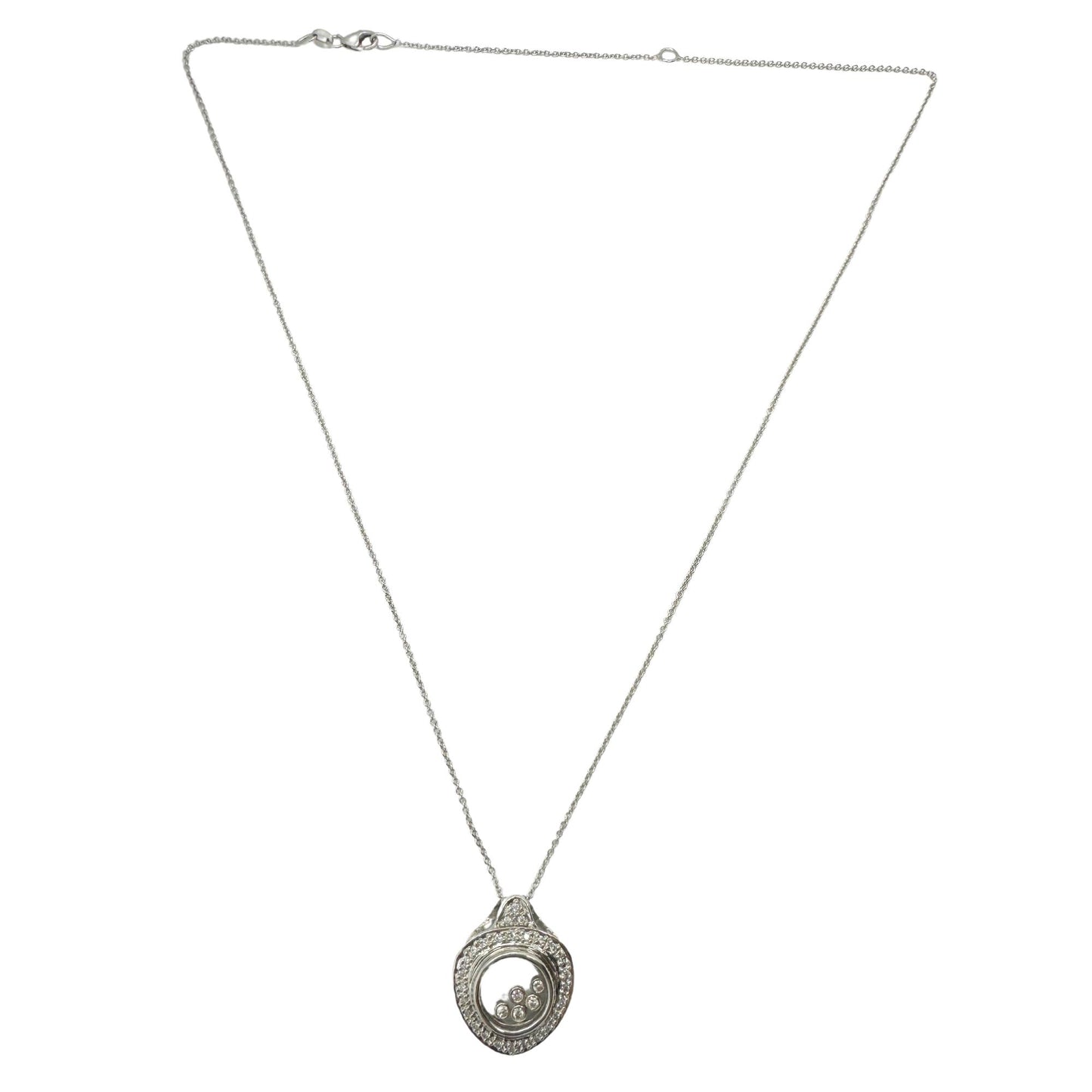 18k Diamond Shaker Locket Pendant Necklace