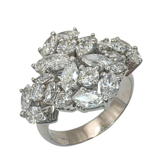 18k Marquise Cut Diamond Ring