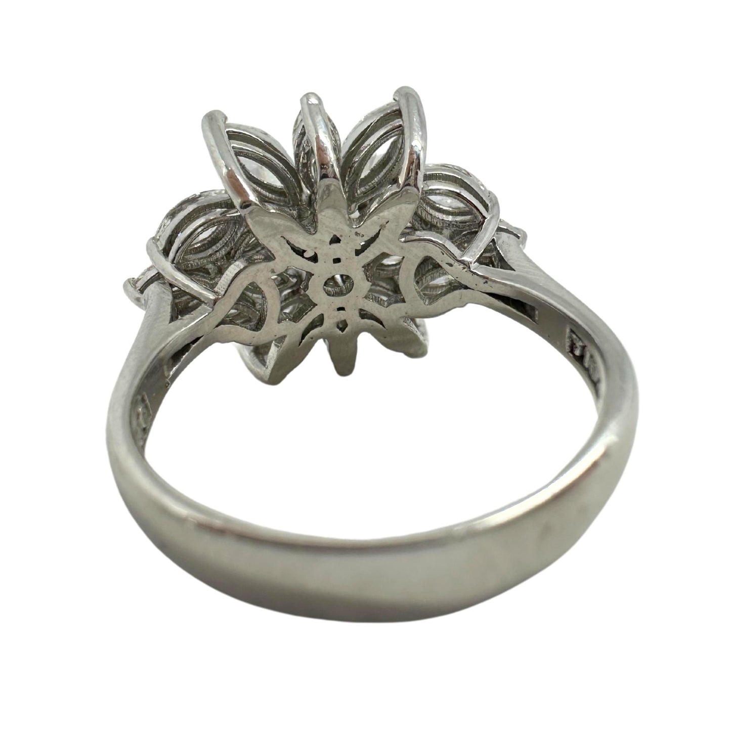 18K White Gold Marquise Cut Diamond Ring