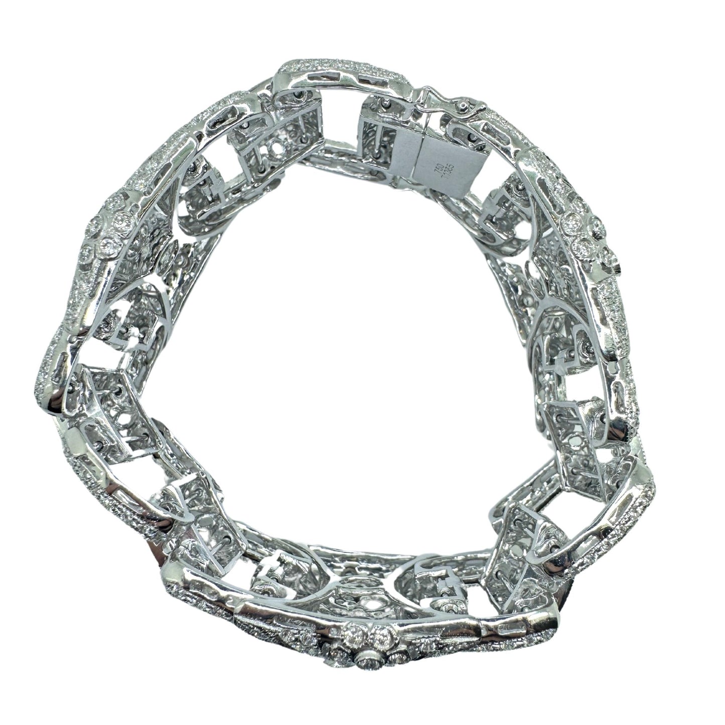18K White Gold Diamond Bracelet