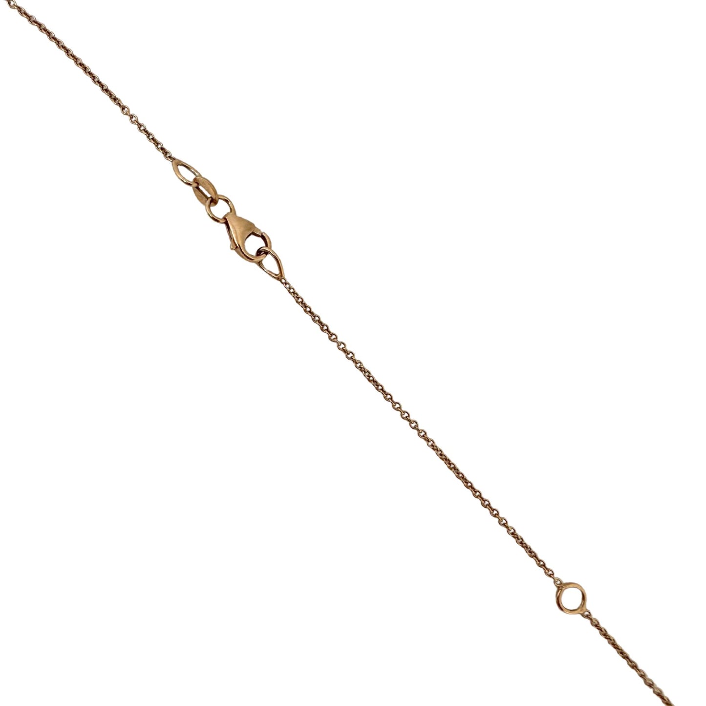 18K Rose Gold Pink Sapphire Pink Panther Pendant Necklace