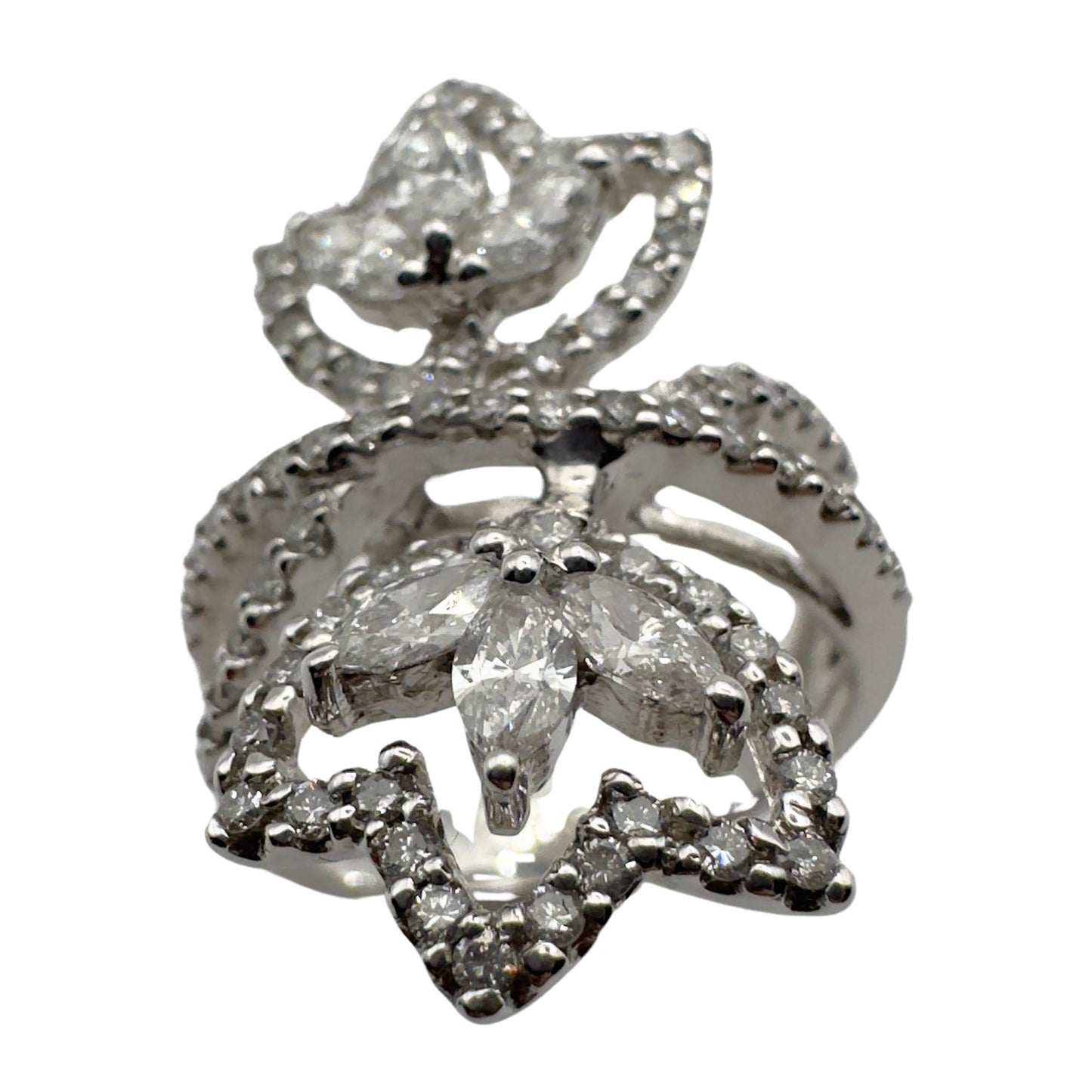 18k Marquise Cut Diamond Ring