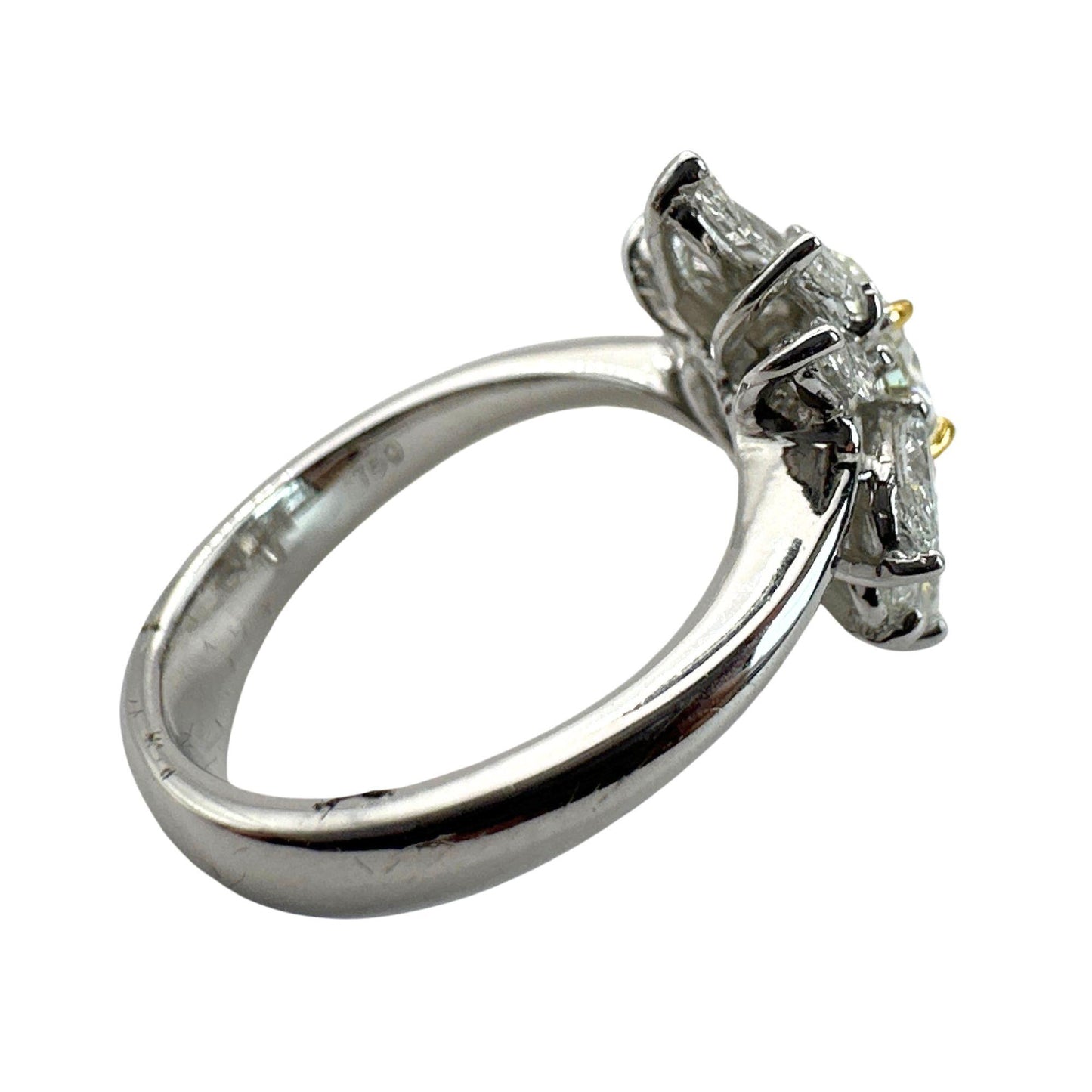 18k Diamond Ring with Marquise Center