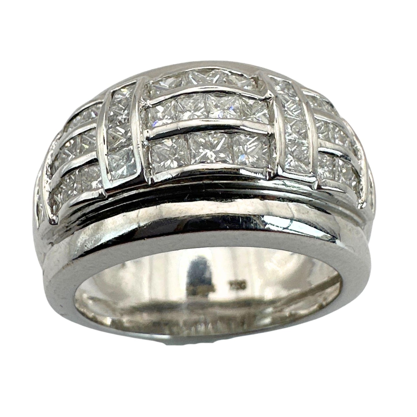 18k Diamond Wide Band Ring