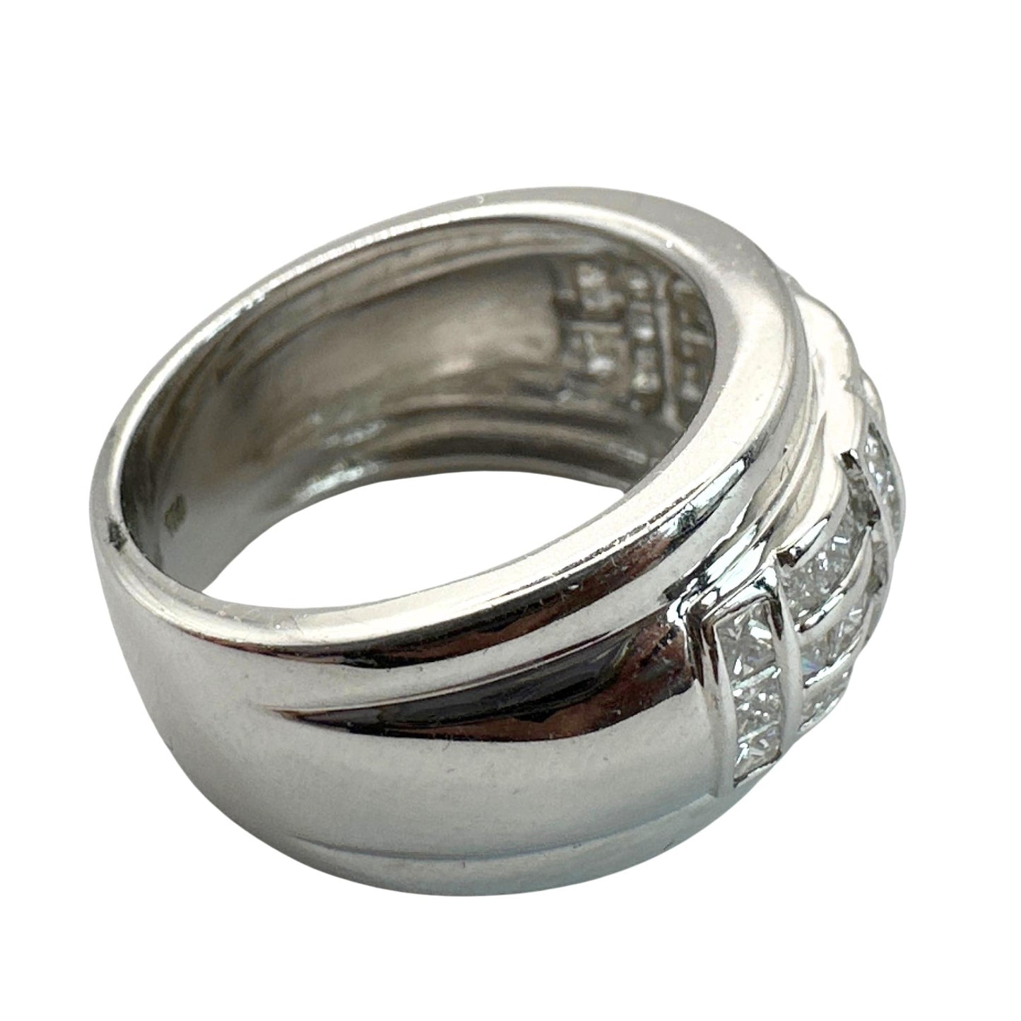 18k Diamond Wide Band Ring