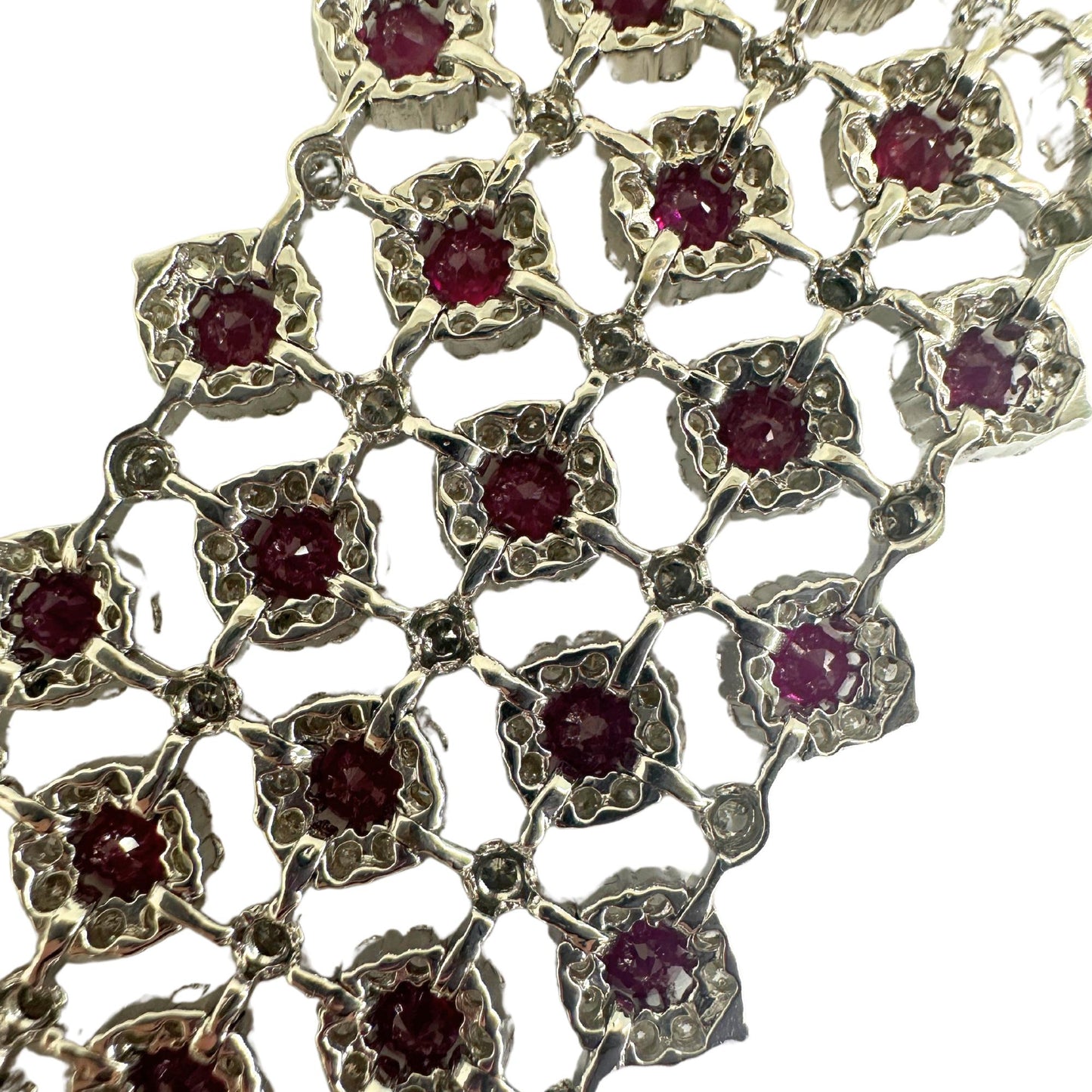 18K Diamond and Ruby Bracelet
