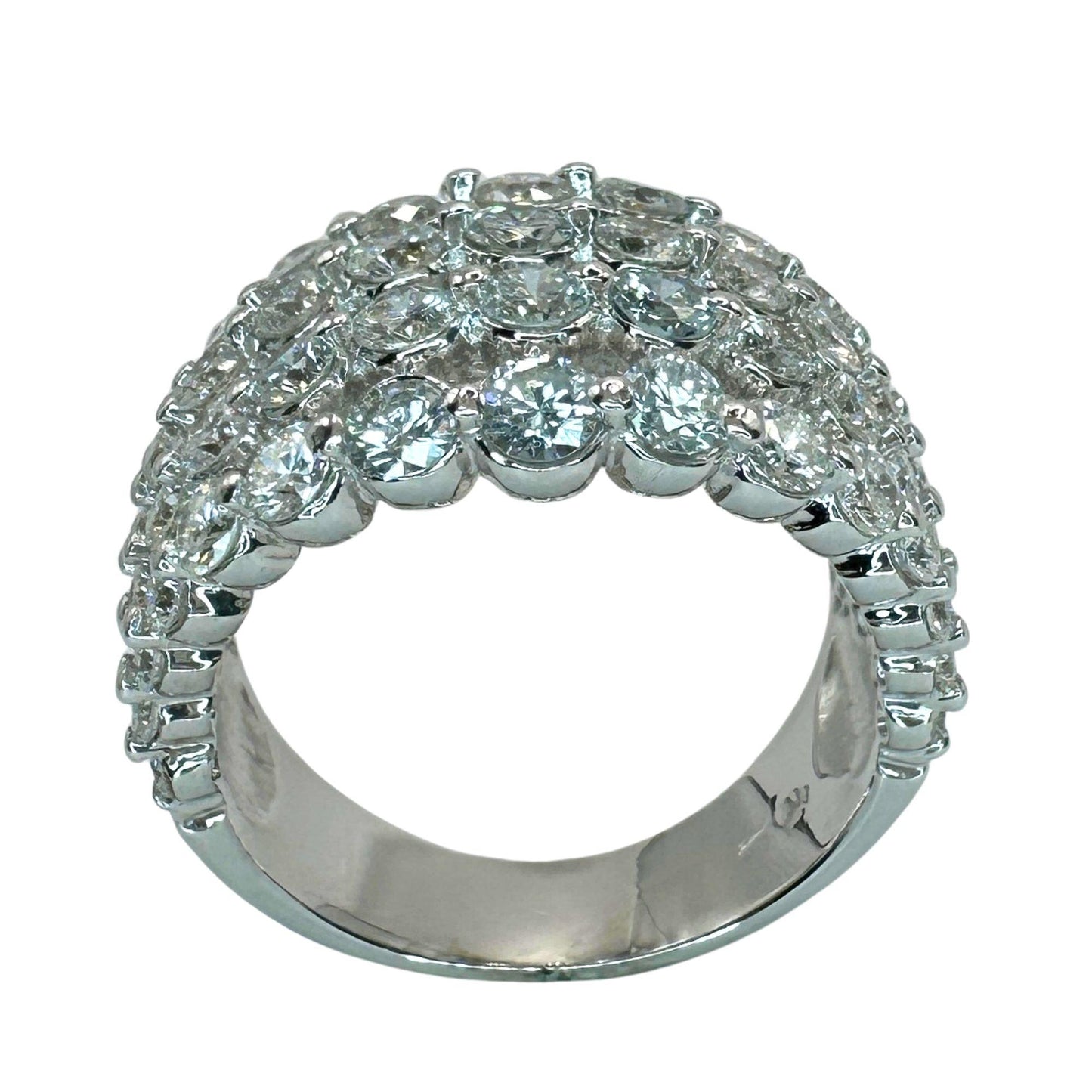 18k Diamond Wide Band Ring