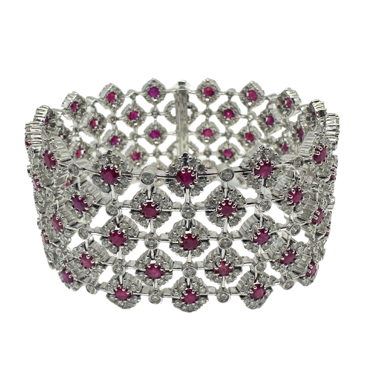 18K Diamond and Ruby Bracelet