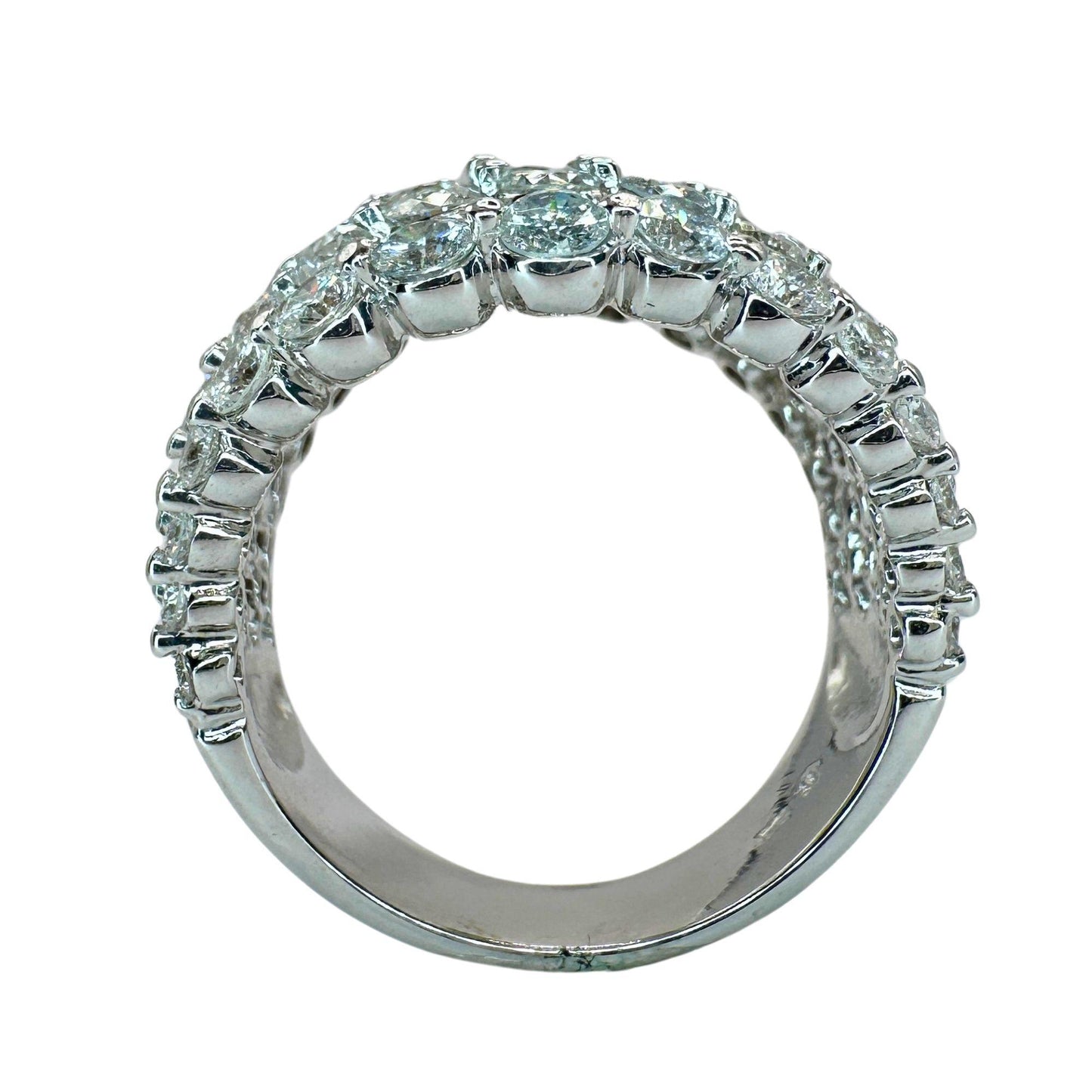 18k Diamond Wide Band Ring