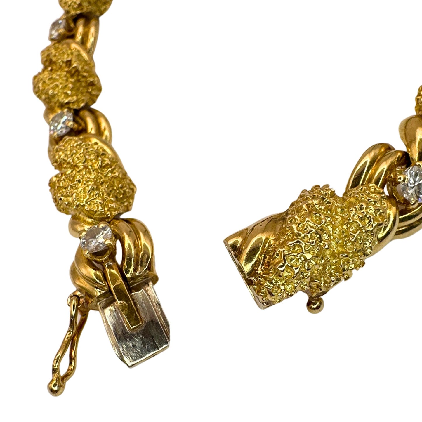 18k Yellow Gold 1960's Tiffany & Co Diamond Bracelet