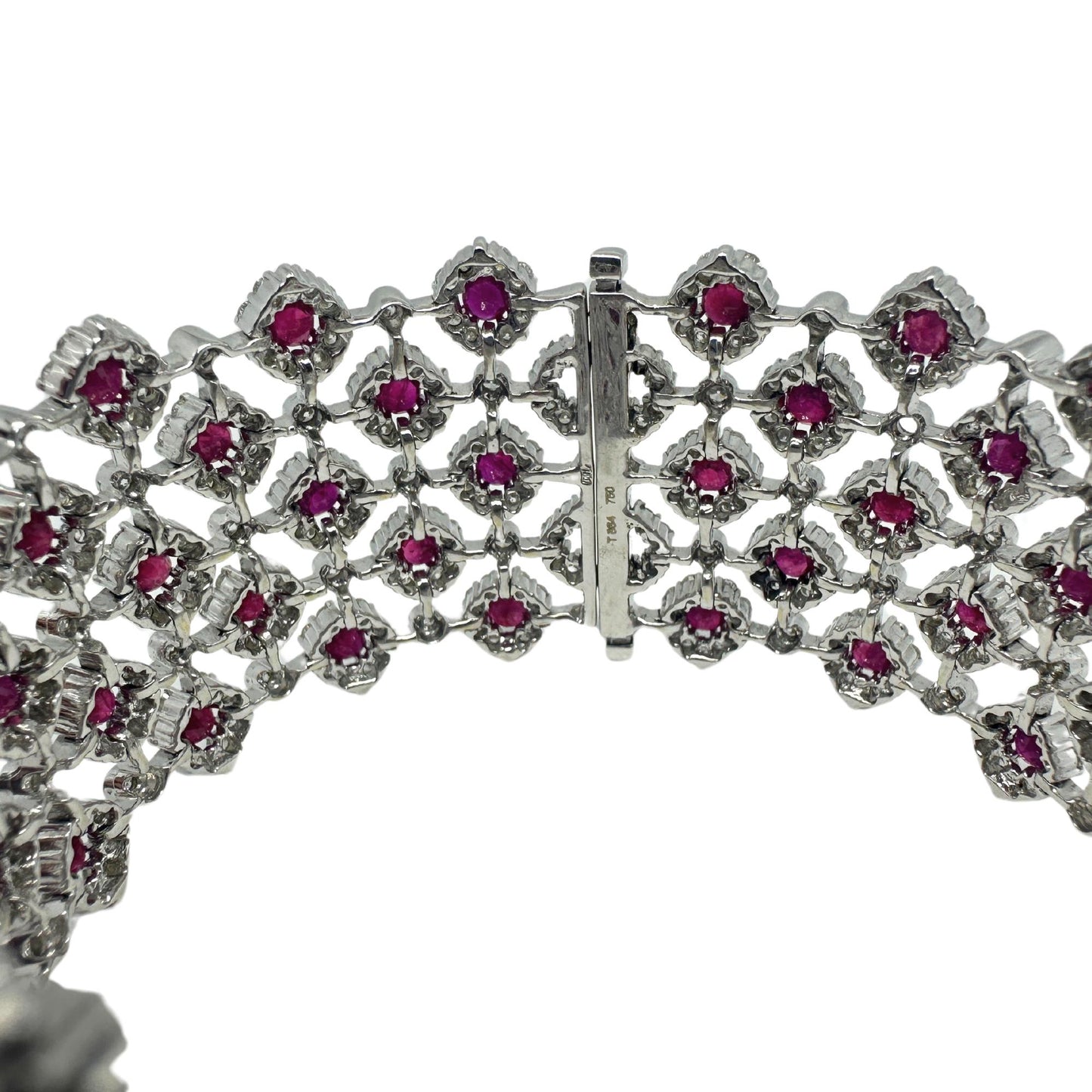 18K Diamond and Ruby Bracelet