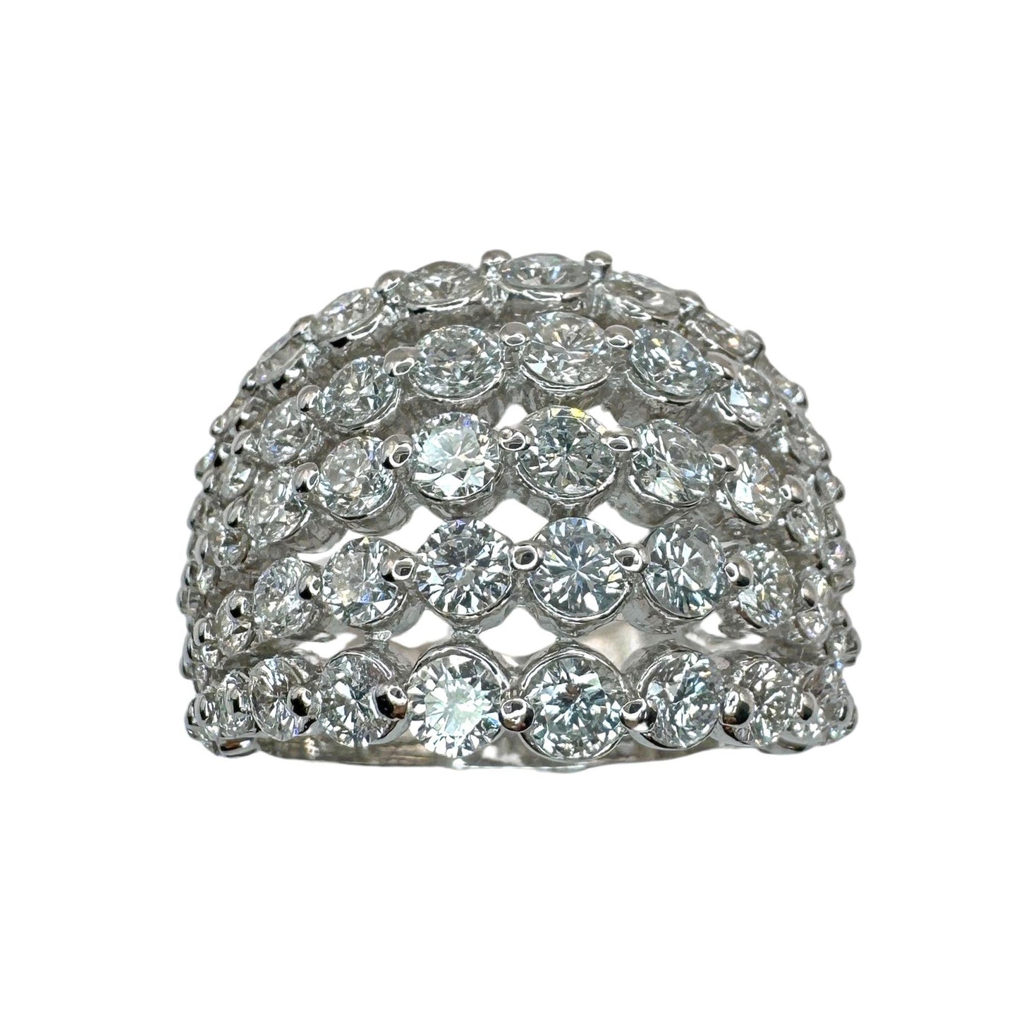 18k Diamond Wide Band Ring