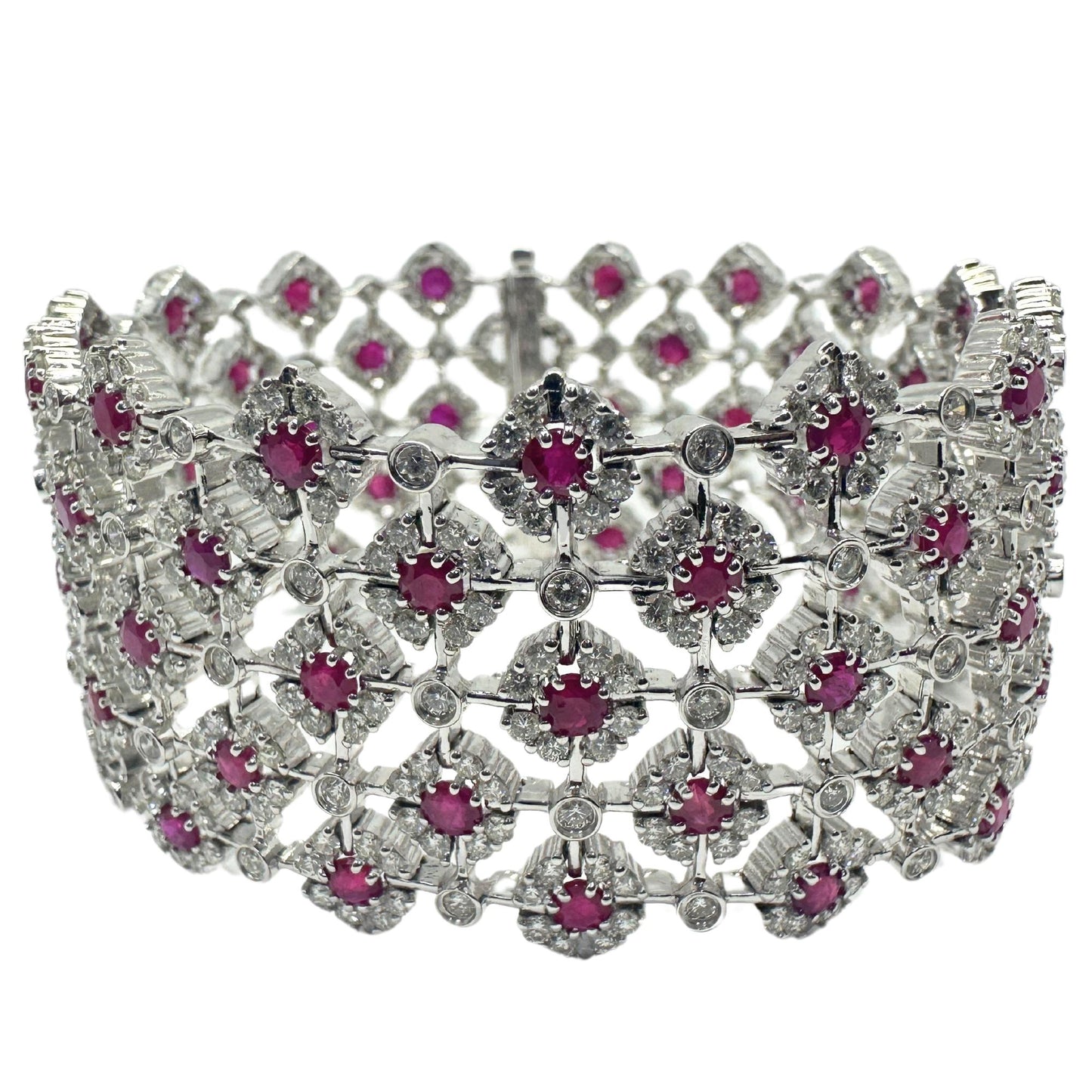 18K Diamond and Ruby Bracelet