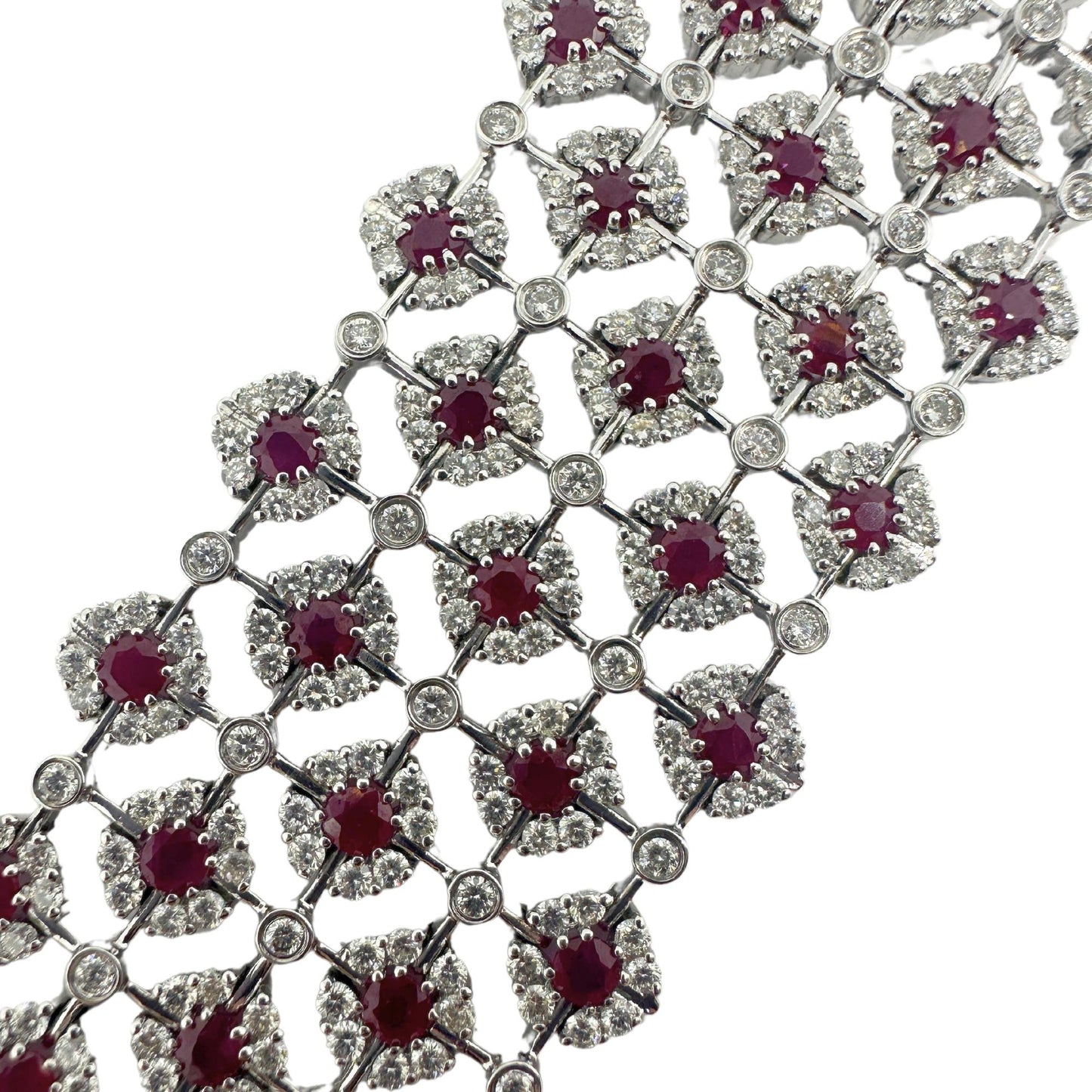 18K Diamond and Ruby Bracelet