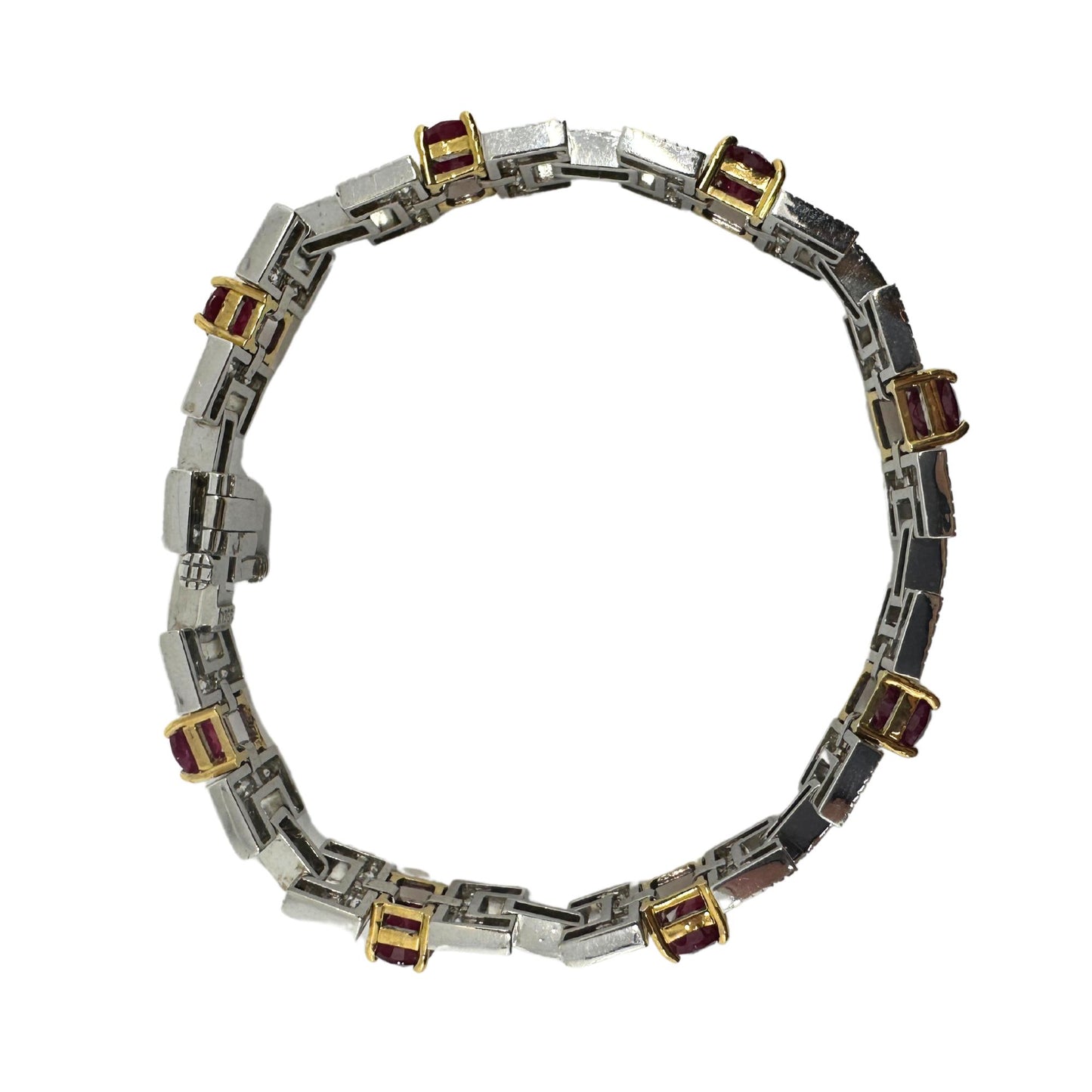 18K Diamond and Ruby Bracelet
