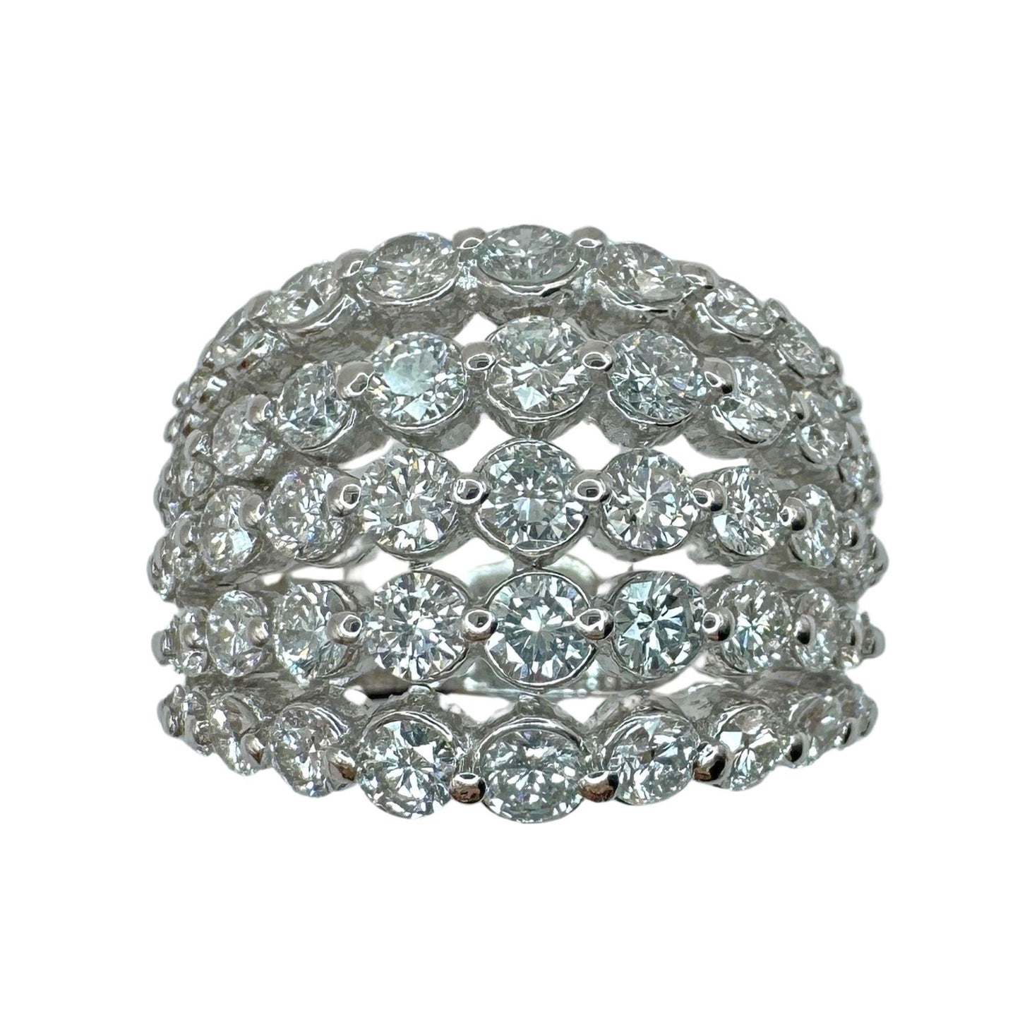 18k Diamond Wide Band Ring