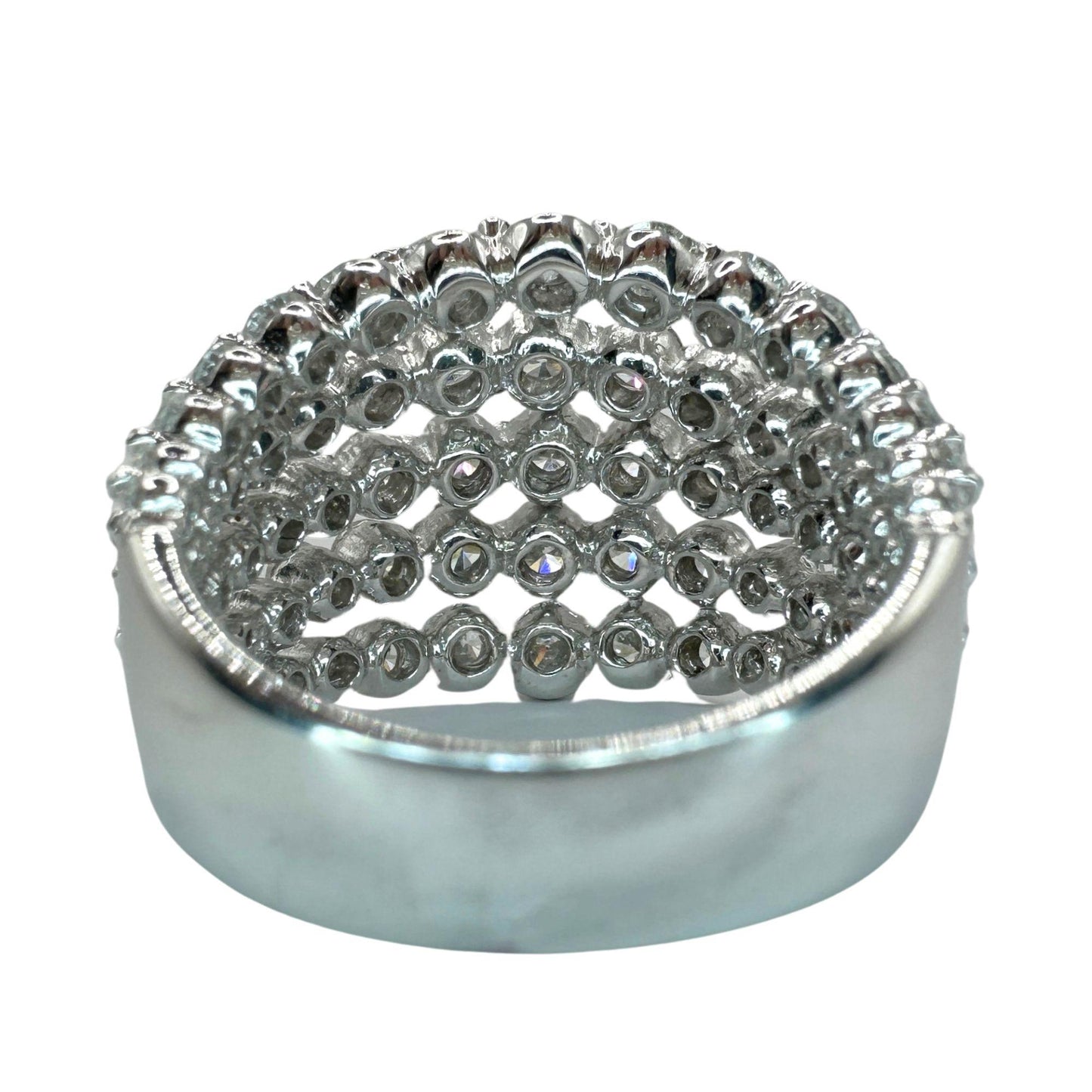 18k Diamond Wide Band Ring