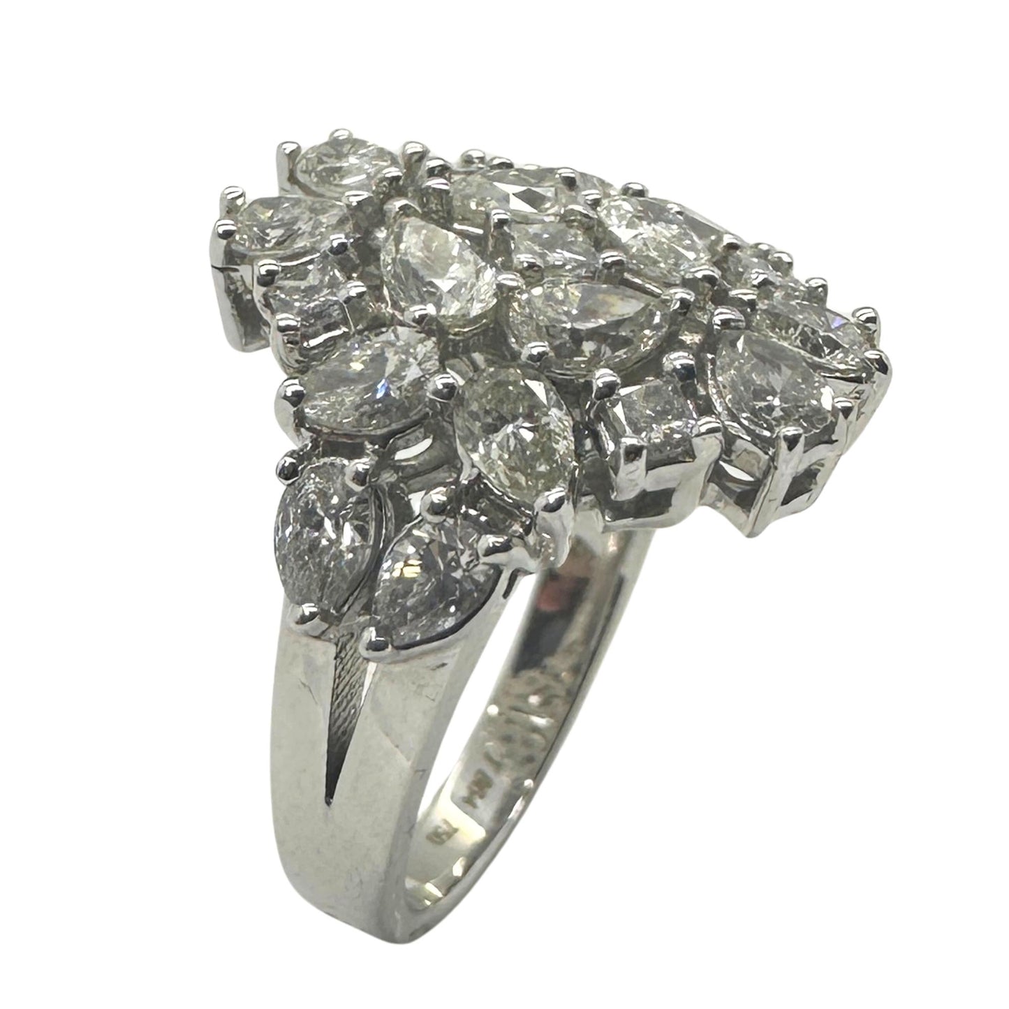 18k Pear Shaped Diamond Ring