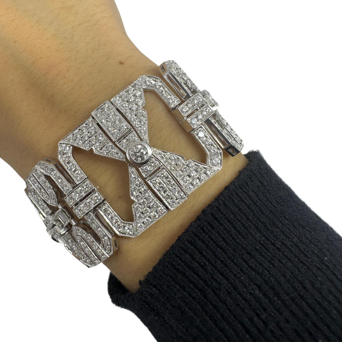 18K White Gold Diamond Bracelet