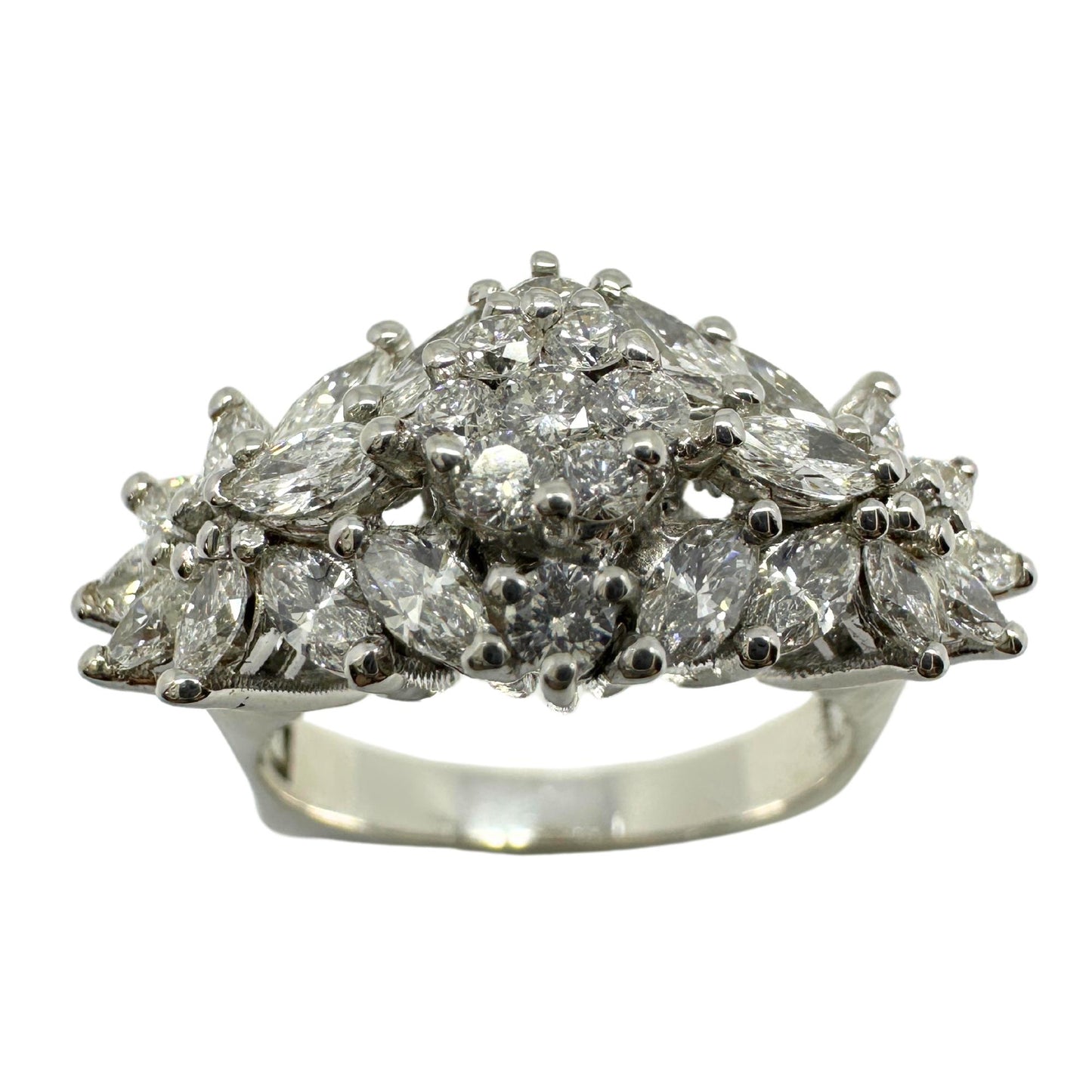 18k White Gold Marquise Cut Diamond Ring