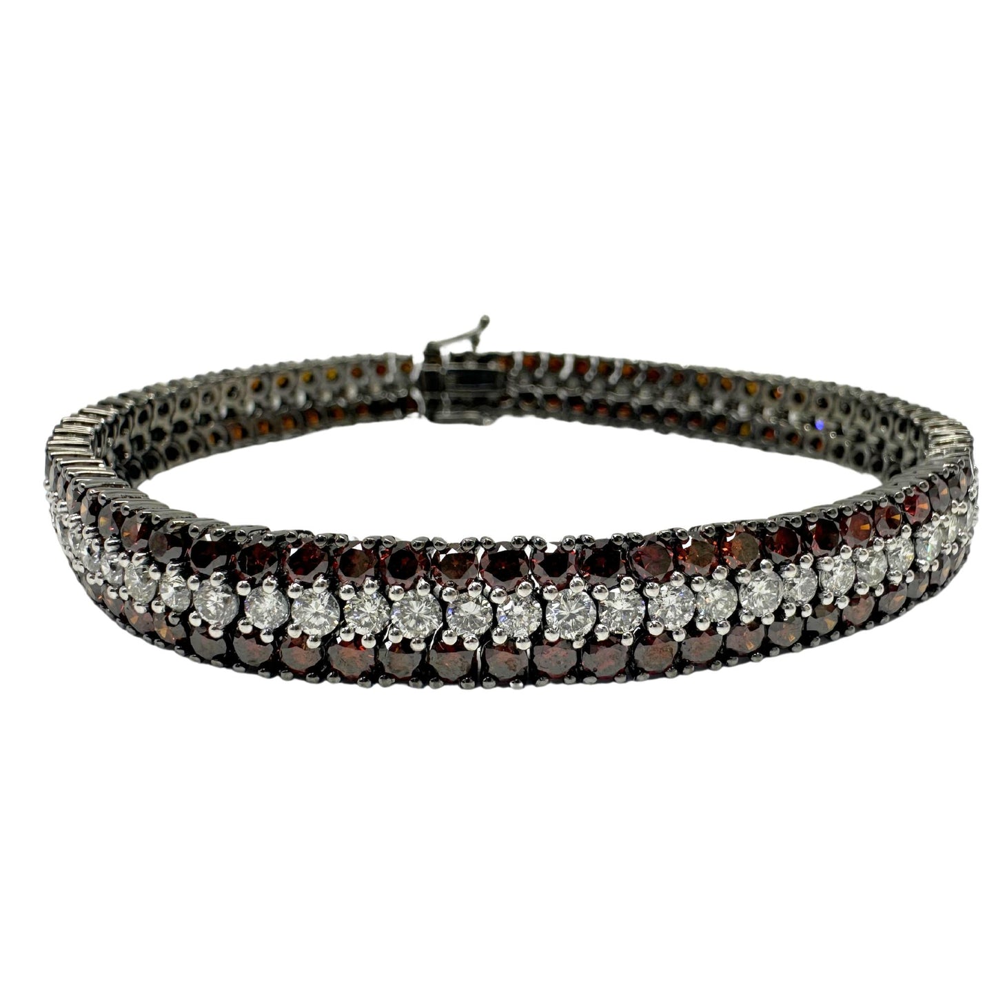 18K Diamond and Brown Diamond Bracelet