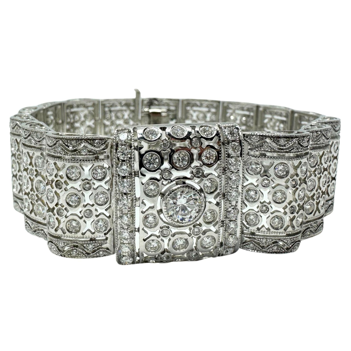 18K White Gold Diamond Bracelet