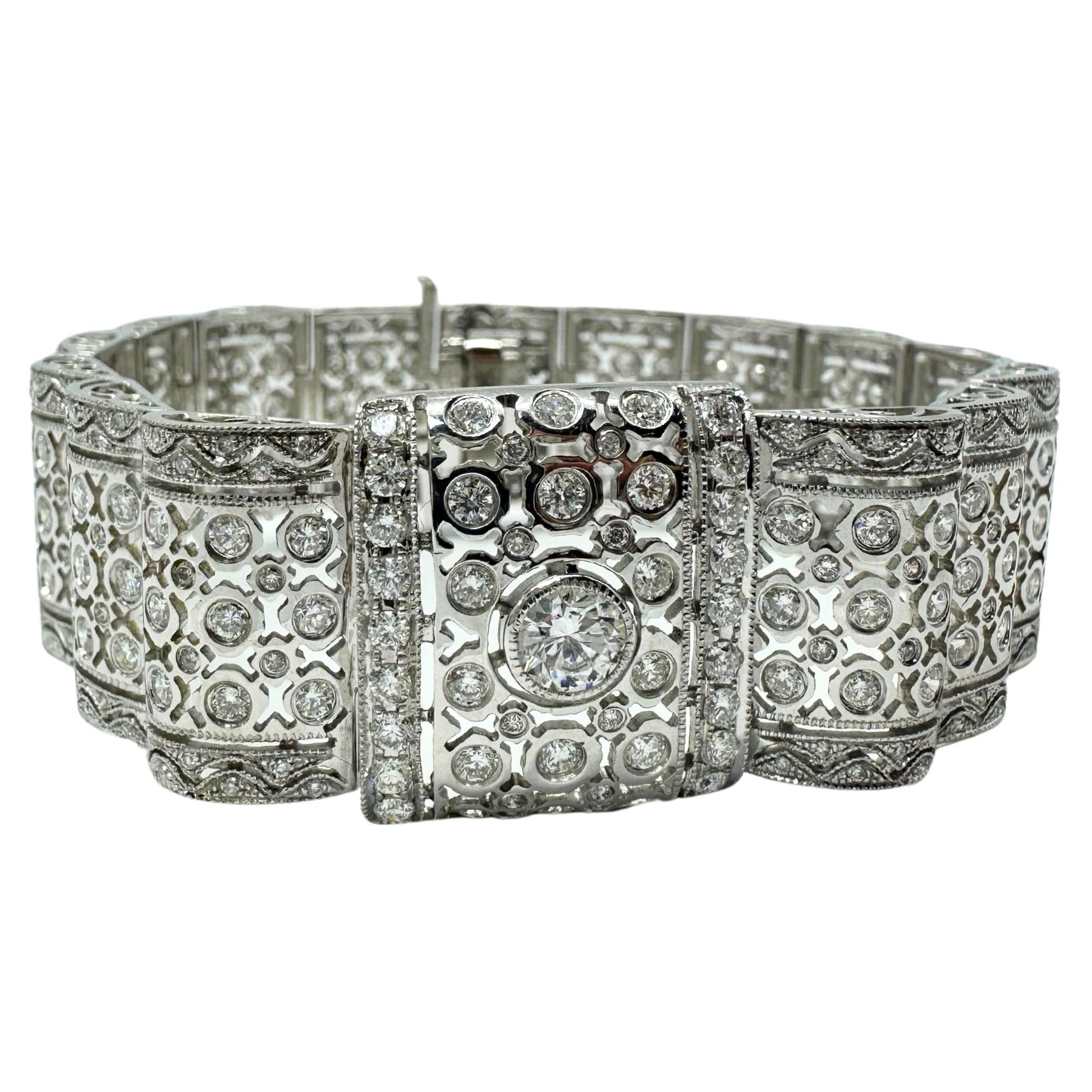 18K White Gold Diamond Bracelet