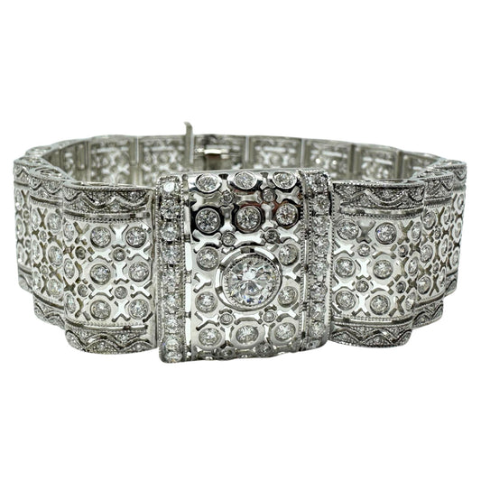 18K White Gold Diamond Bracelet