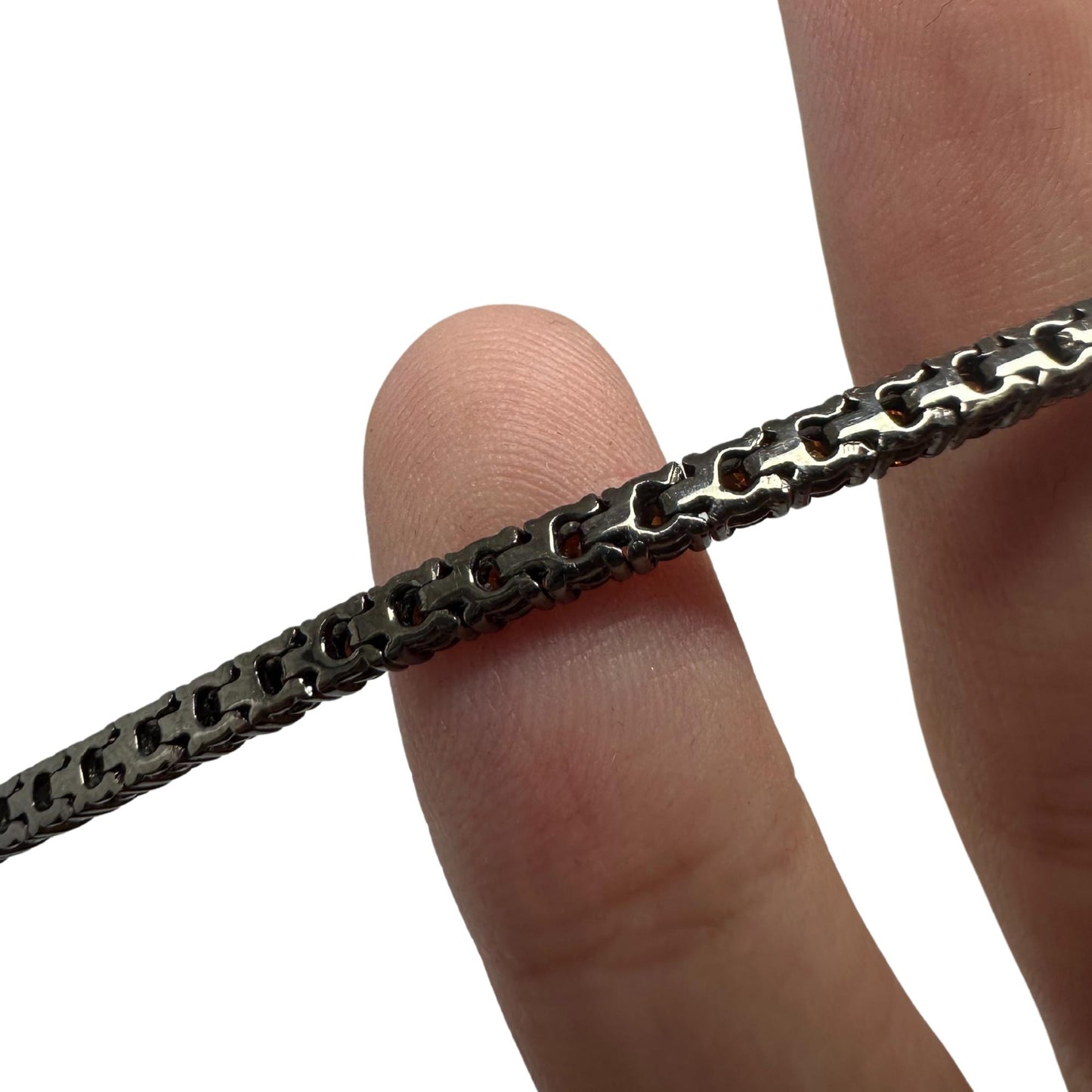 18K 3.05 carat Brown Diamond Tennis Bracelet - 7 inches