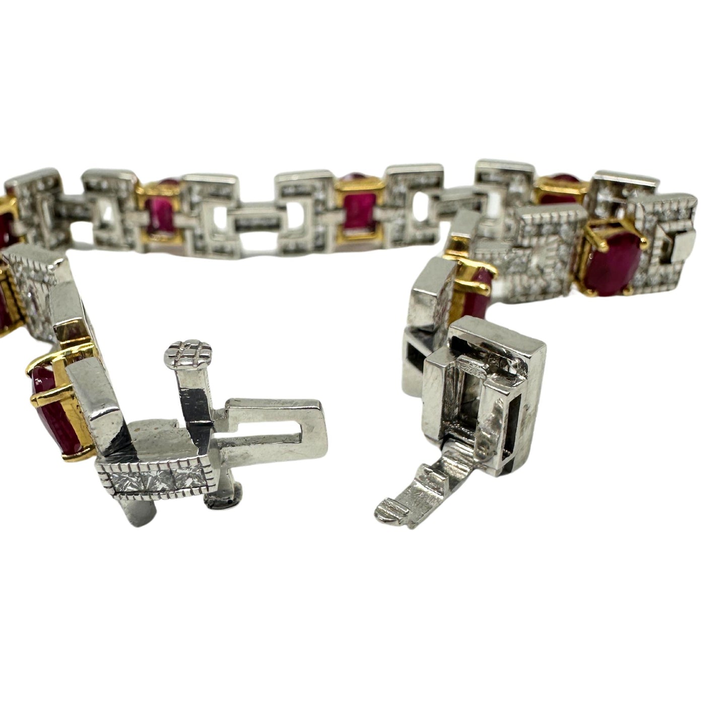 18K Diamond and Ruby Bracelet
