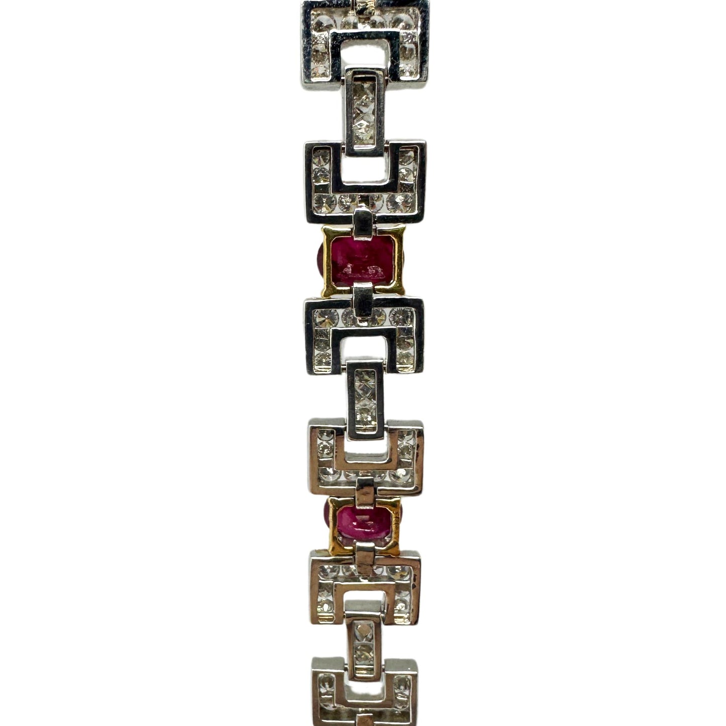 18K Diamond and Ruby Bracelet