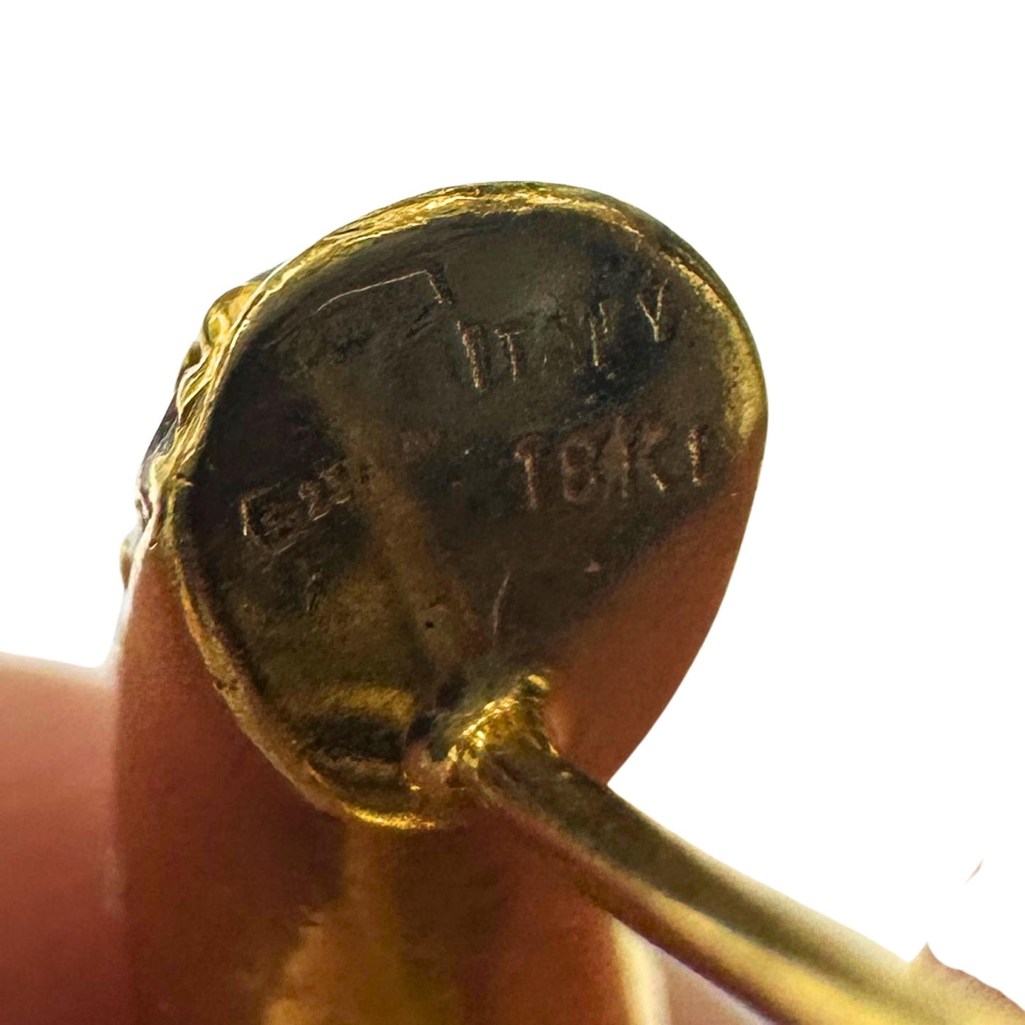 18k Estate Diamond Huggies