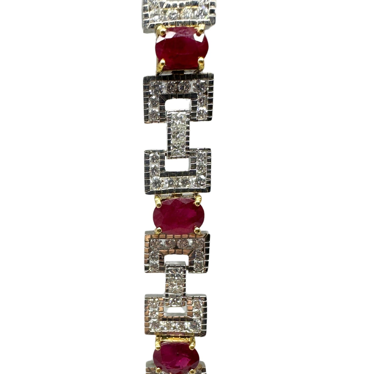 18K Diamond and Ruby Bracelet