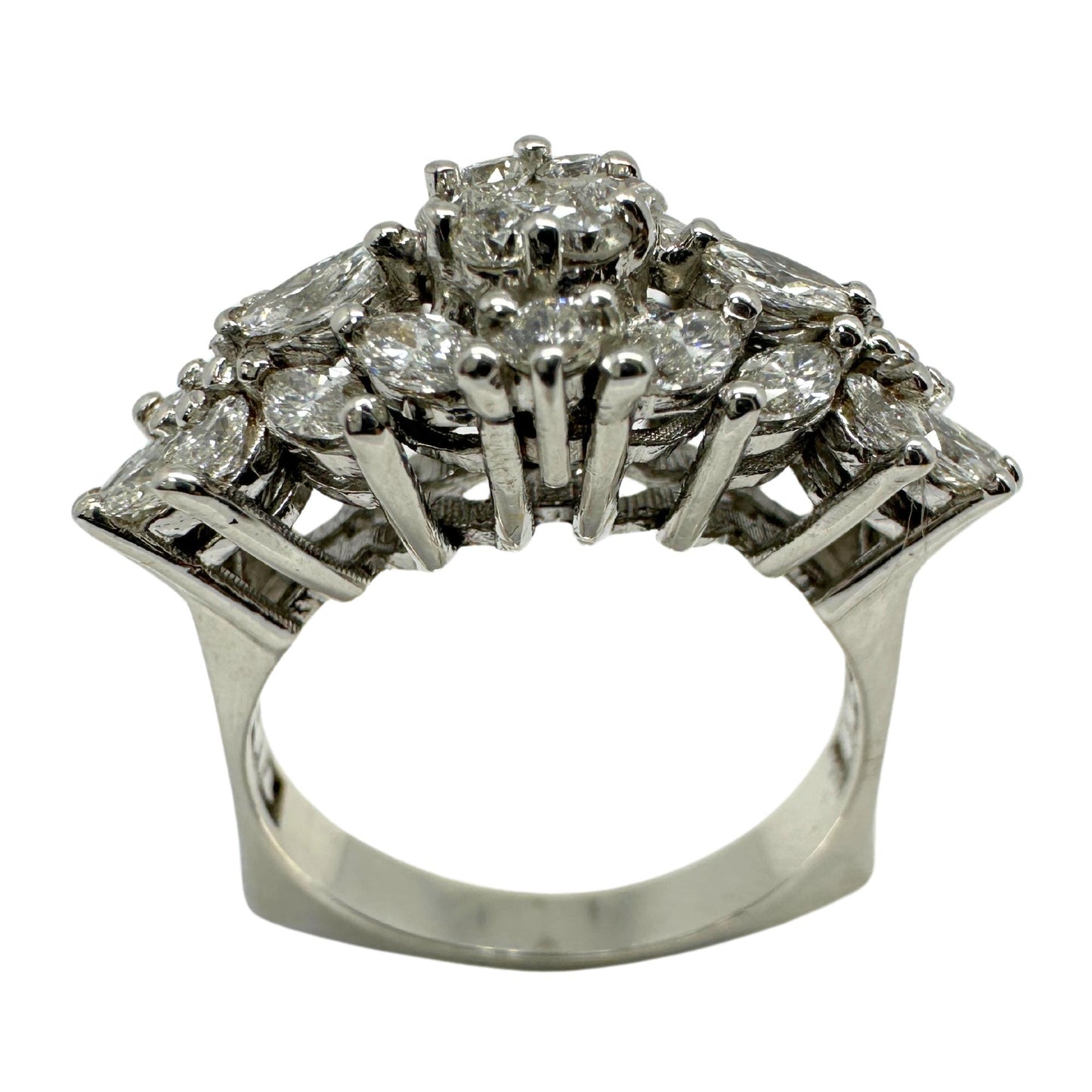 18k White Gold Marquise Cut Diamond Ring