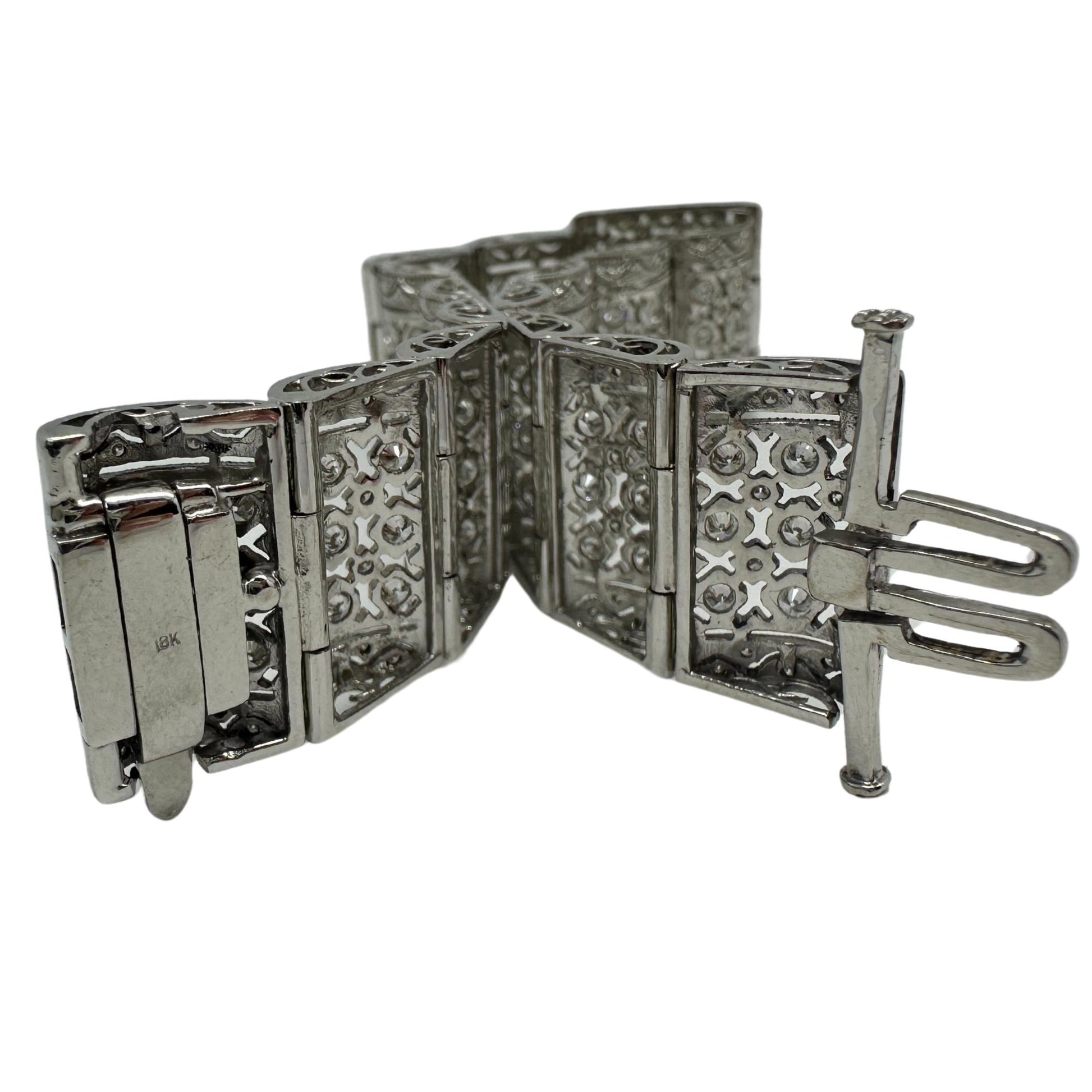 18K White Gold Diamond Bracelet