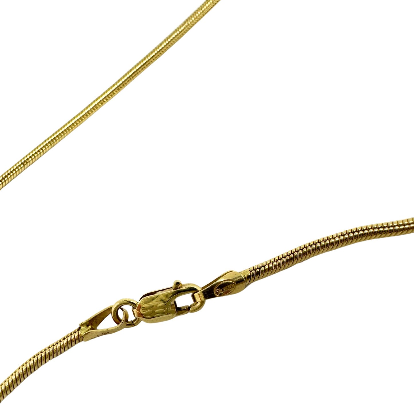 Vintage 14K Yellow Gold Snake Chain - 36 inches