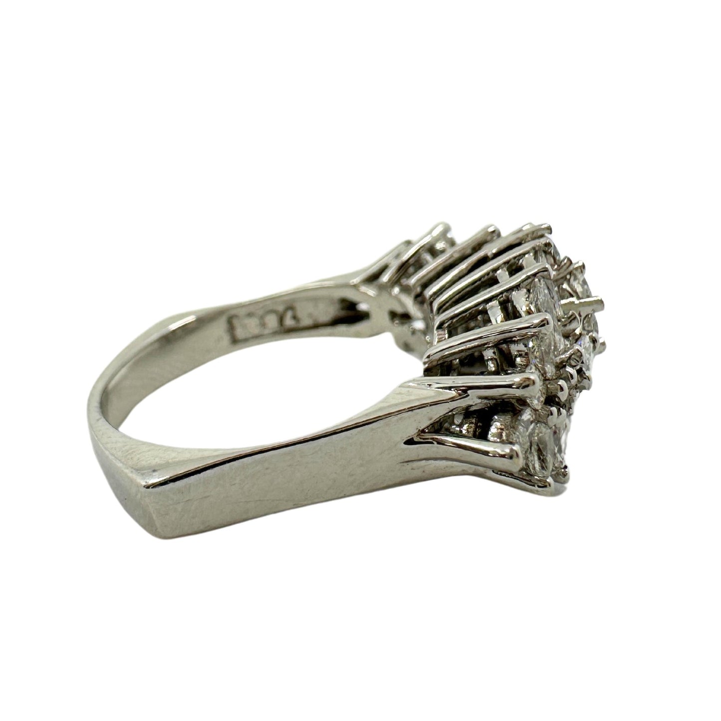 18k White Gold Marquise Cut Diamond Ring