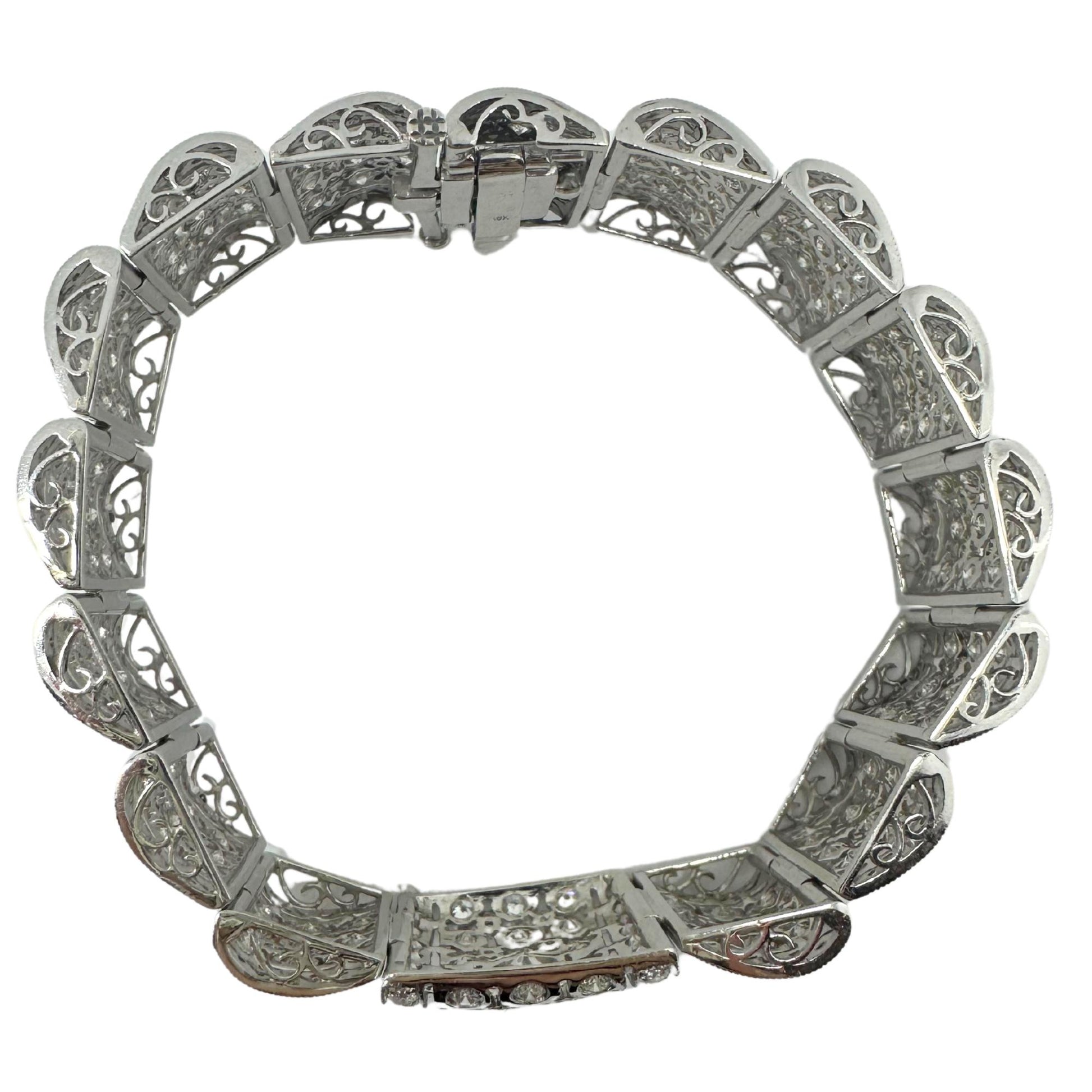 18K White Gold Diamond Bracelet