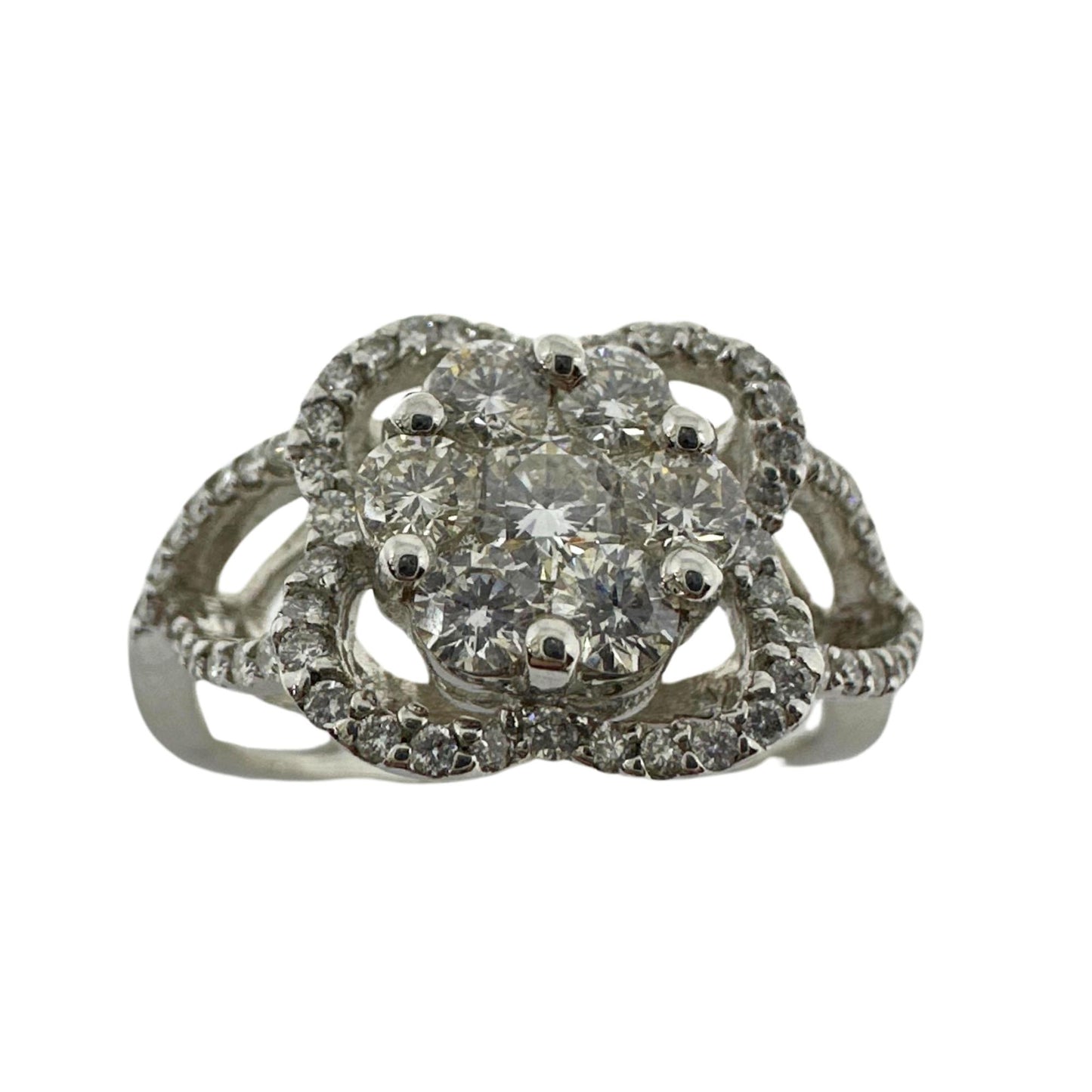 18K White Gold Diamond Ring