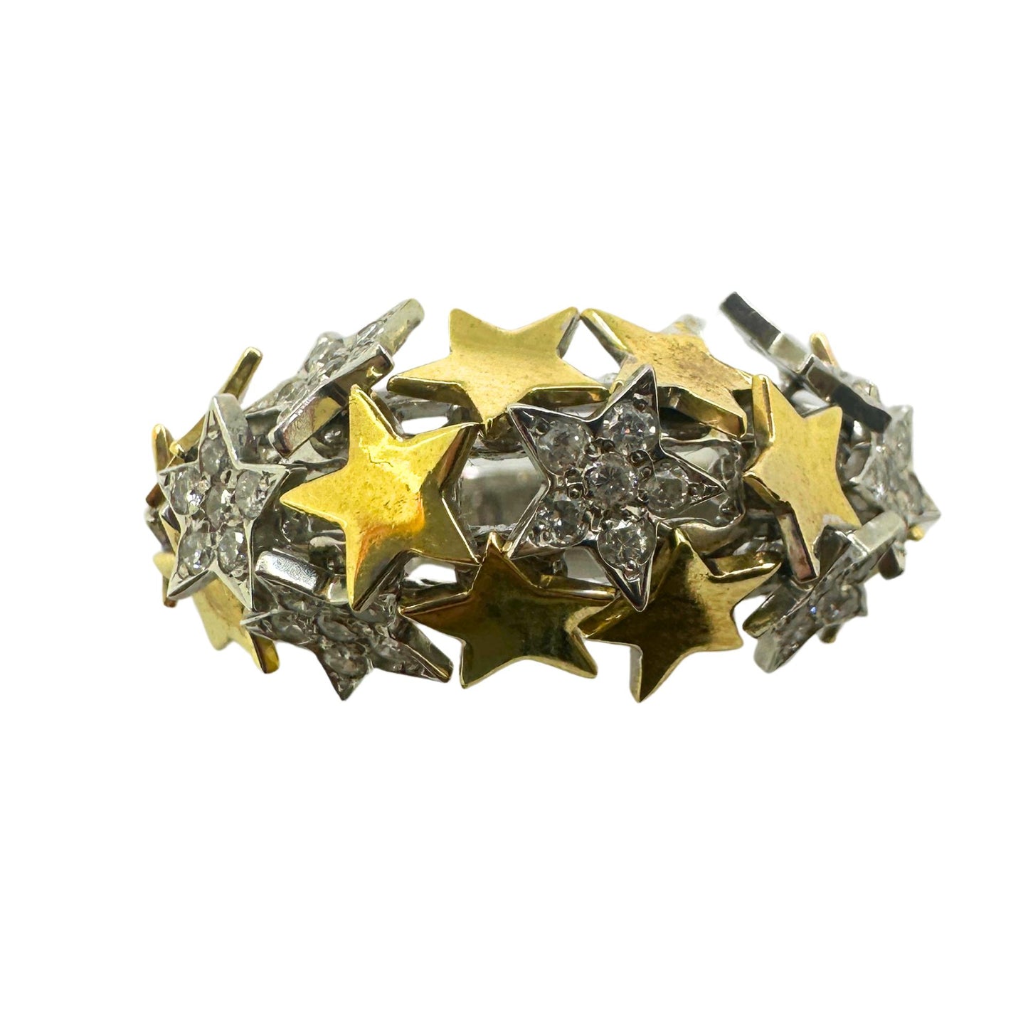 14k Diamond Star Ring
