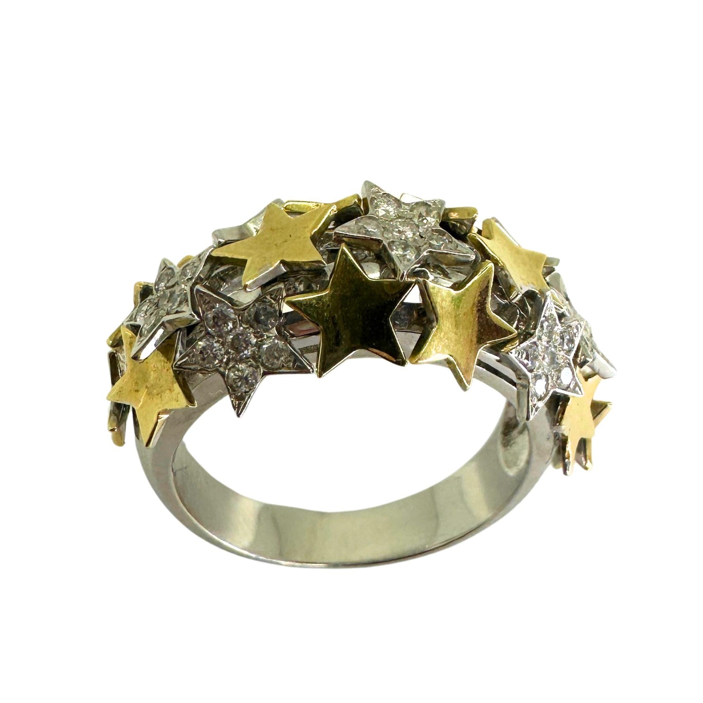 14k Diamond Star Ring