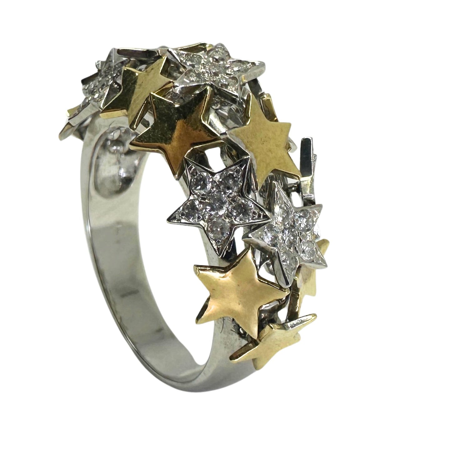 14k Diamond Star Ring