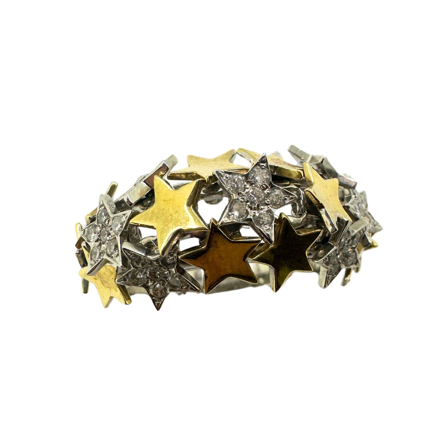 14k Diamond Star Ring