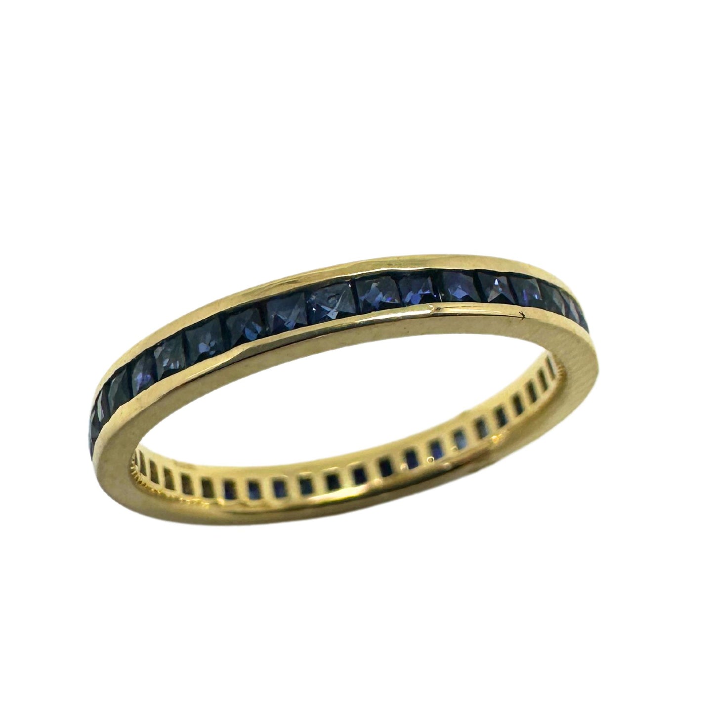 14K Sapphire Eternity Ring