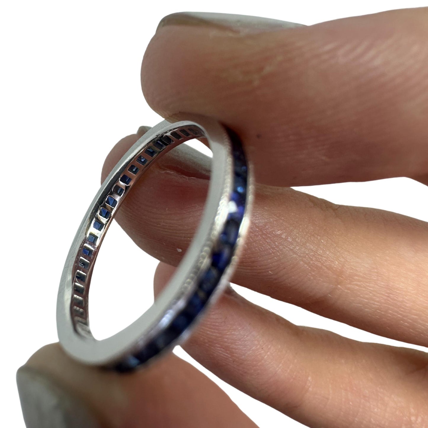 14K Sapphire Eternity Ring