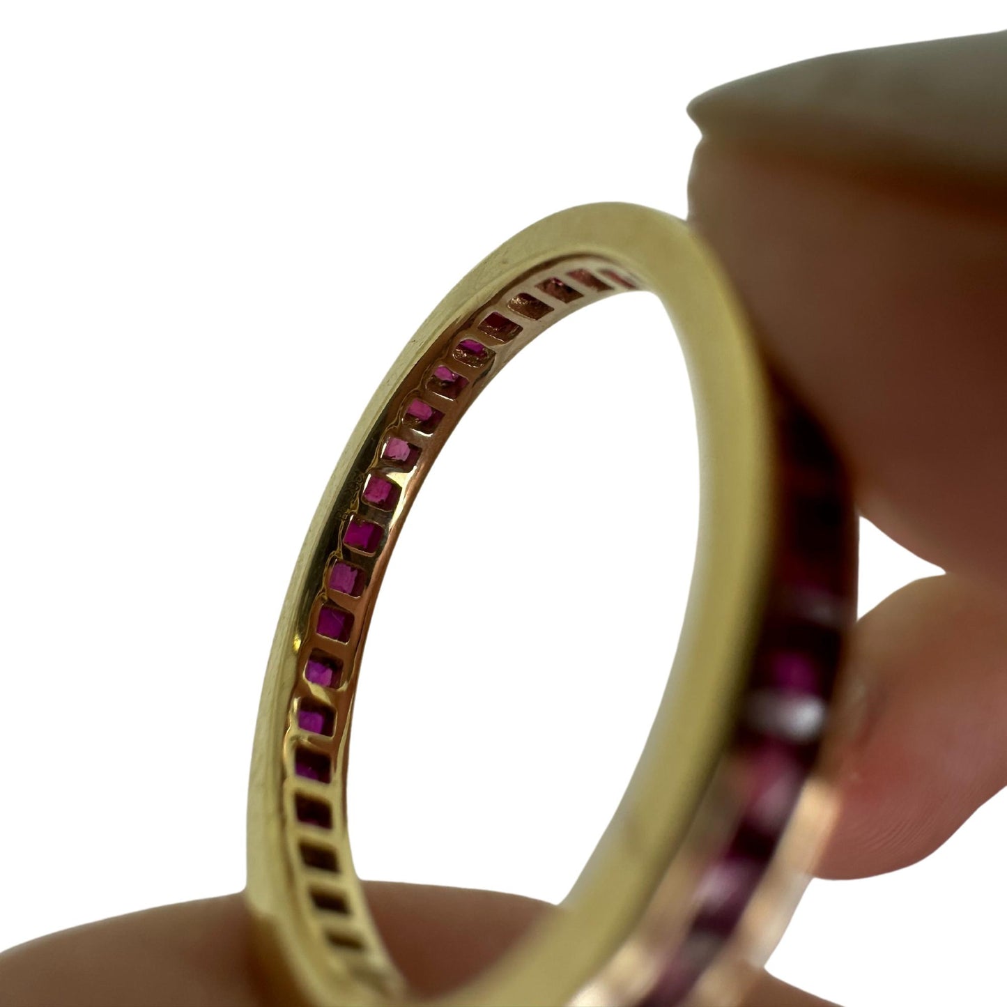 14K Ruby Eternity Ring