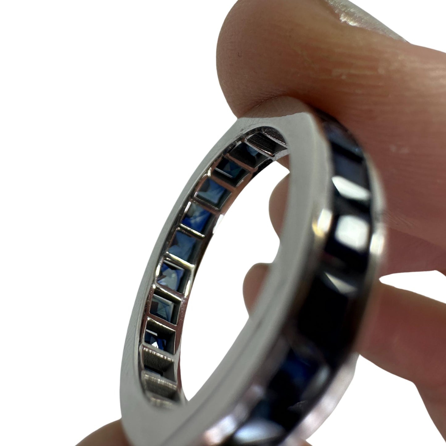 14K Sapphire Eternity Band